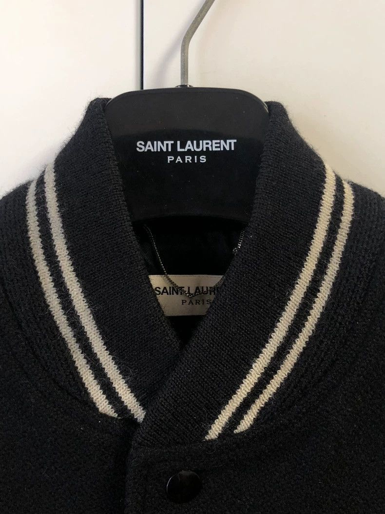 Saint Laurent Paris Saint Laurent Paris Black and white baseball jacket-2506 Size US M / EU 48-50 / 2 - 2 Thumbnail