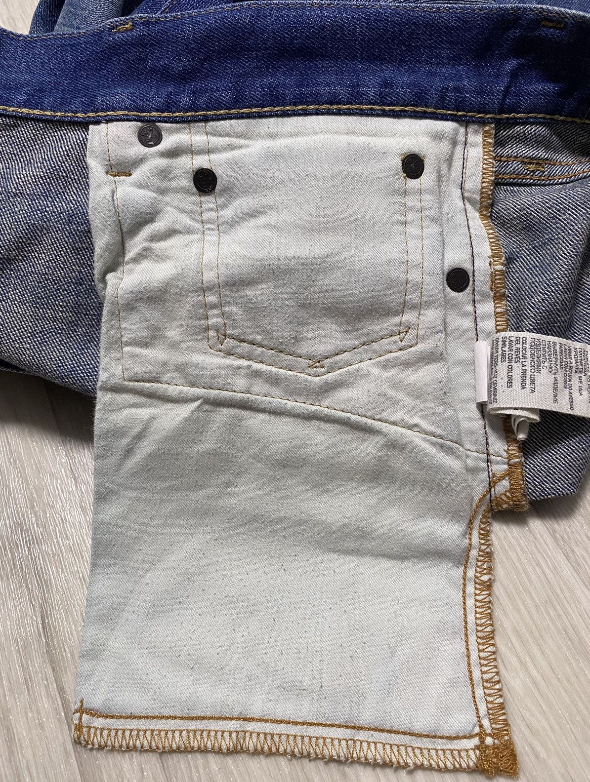 Denim & Supply Ralph Lauren DSRL Ralph Lauren Washed Blue Distressed Denim Jeans Size US 34 / EU 50 - 13 Thumbnail