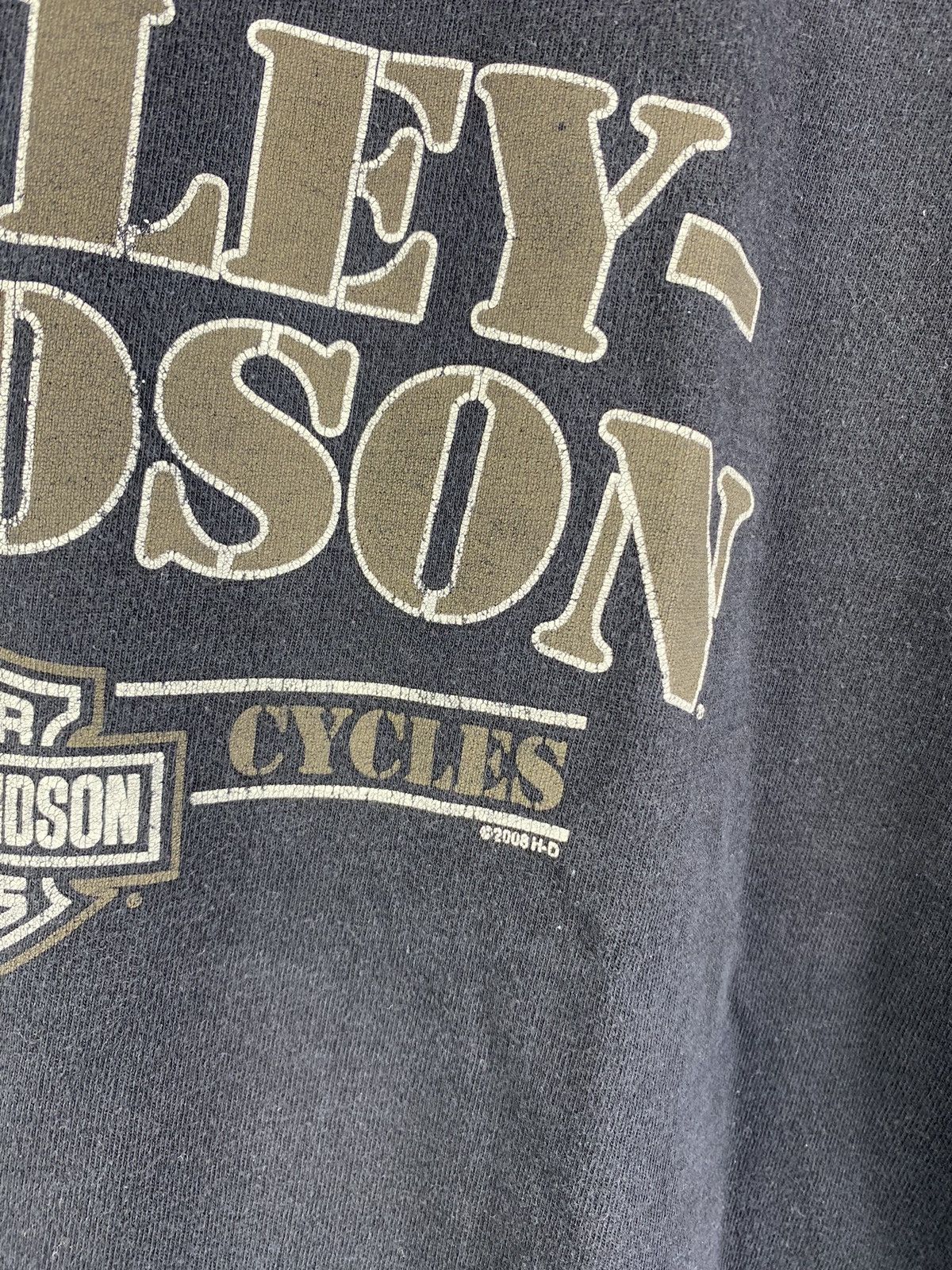 Harley Davidson × Vintage 🔥VNTG Harley Davidson tee San Diego California Washed Black Size US XL / EU 56 / 4 - 4 Thumbnail