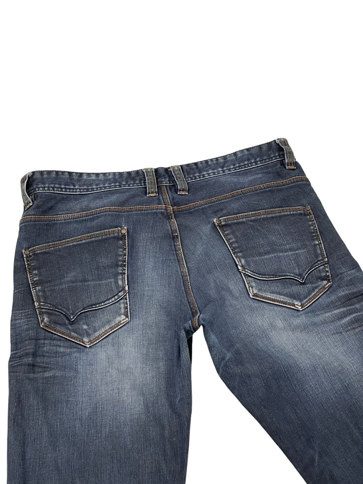 Japanese Brand Flare Jeans Nicole Club Distress Slim Stretch Boot Cut 7🟦3 Size US 35 - 17 Thumbnail