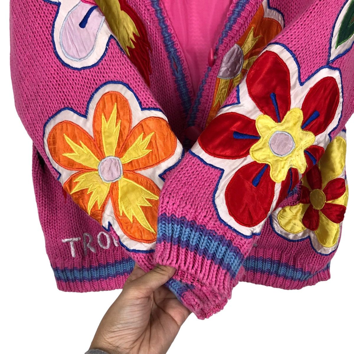 Hysteric Glamour 🔥90’s Embroidery Cardigan Jacket Big Logo Japan Made Size M / US 6-8 / IT 42-44 - 12 Thumbnail
