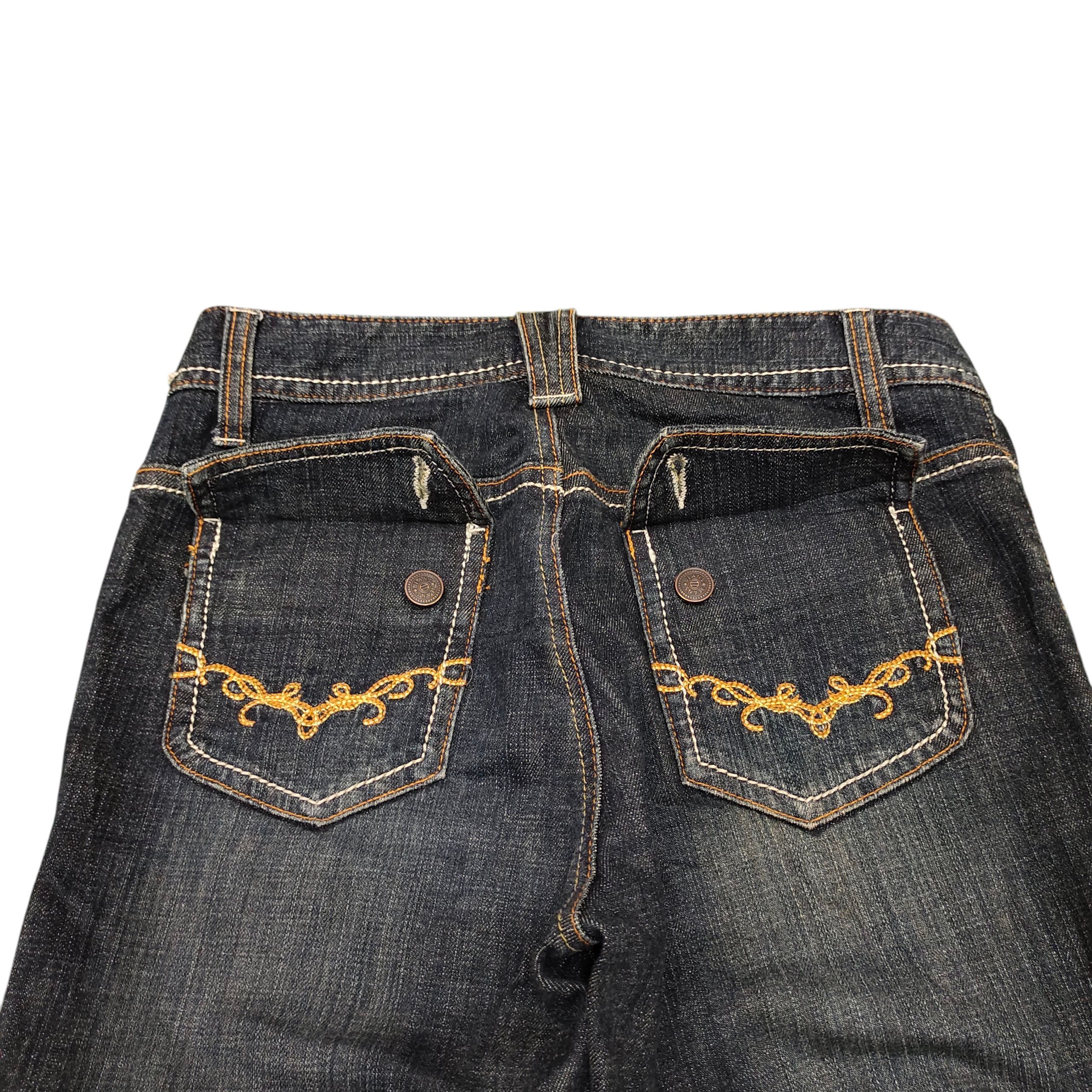 If Six Was Nine Flare Jeans Alpha Cubic Tribal Embroider Distress Bootcut Size US 30 / EU 46 - 11 Thumbnail