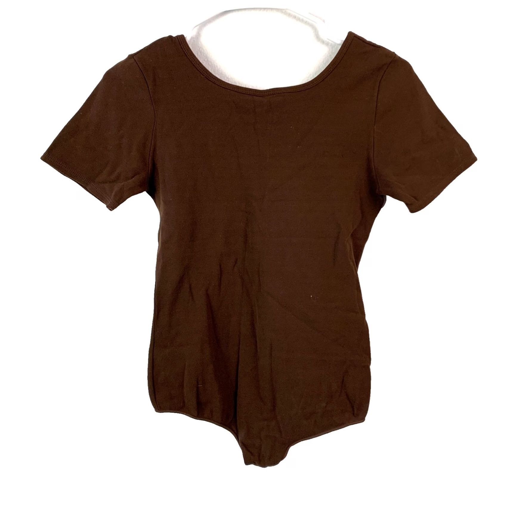 Venus VINTAGE Venus de Milo Brown Short Sleeve Bodysuit Shirt M Womens Brown 90s Crackled Screenprint Size M / US 6-8 / IT 42-44 - 4 Thumbnail
