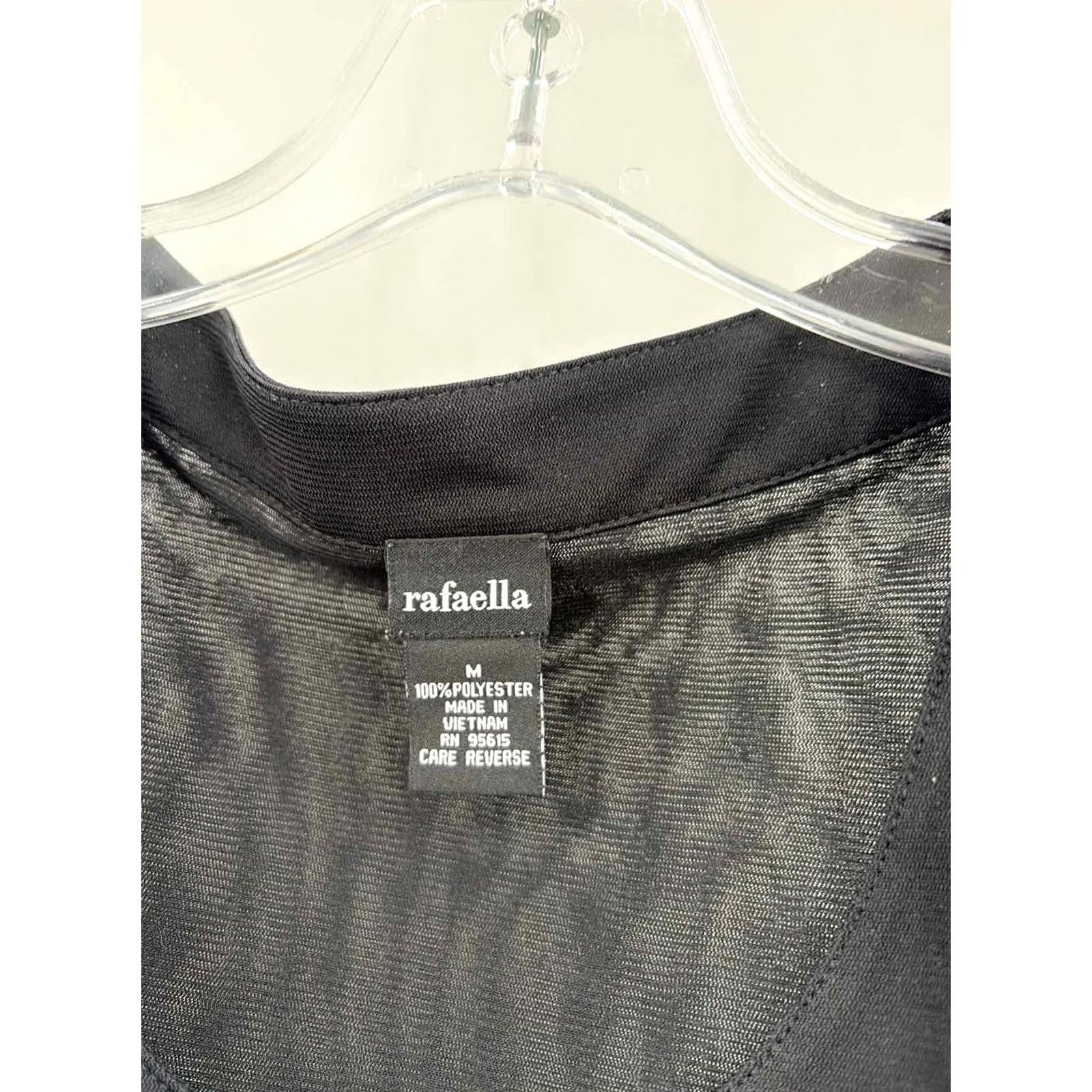 Vintage Rafaella Tank Top Black Size Medium Size M / US 6-8 / IT 42-44 - 2 Thumbnail