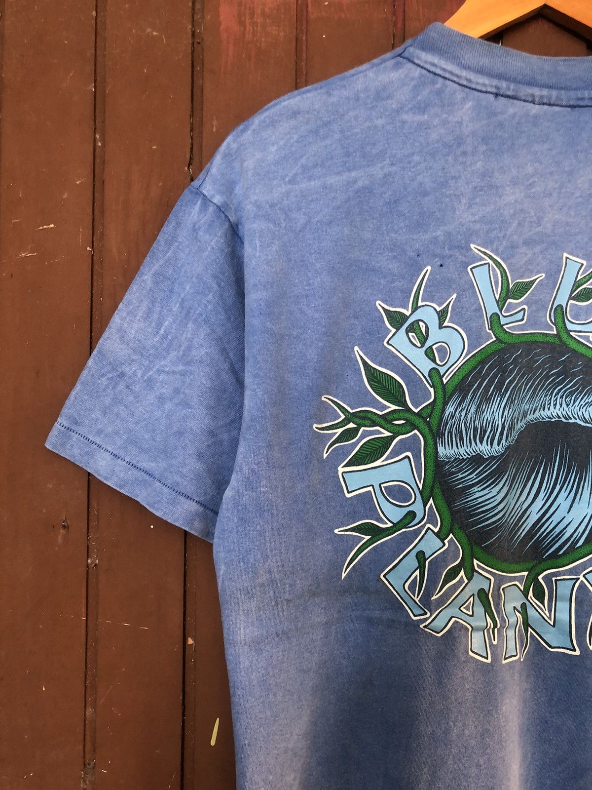 Japanese Brand Vintage 80s Blue Planet Hawaii Surf Gear Backhit Tee Size US M / EU 48-50 / 2 - 3 Thumbnail