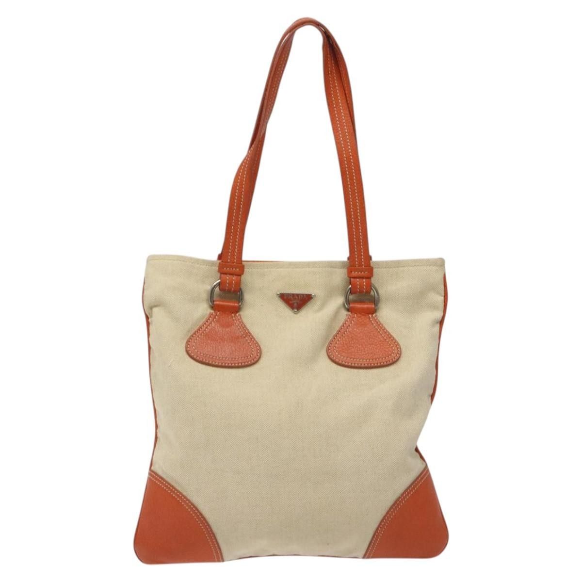 Prada Prada Vintage Handbag Canvas and Leather Size ONE SIZE - 1 Thumbnail