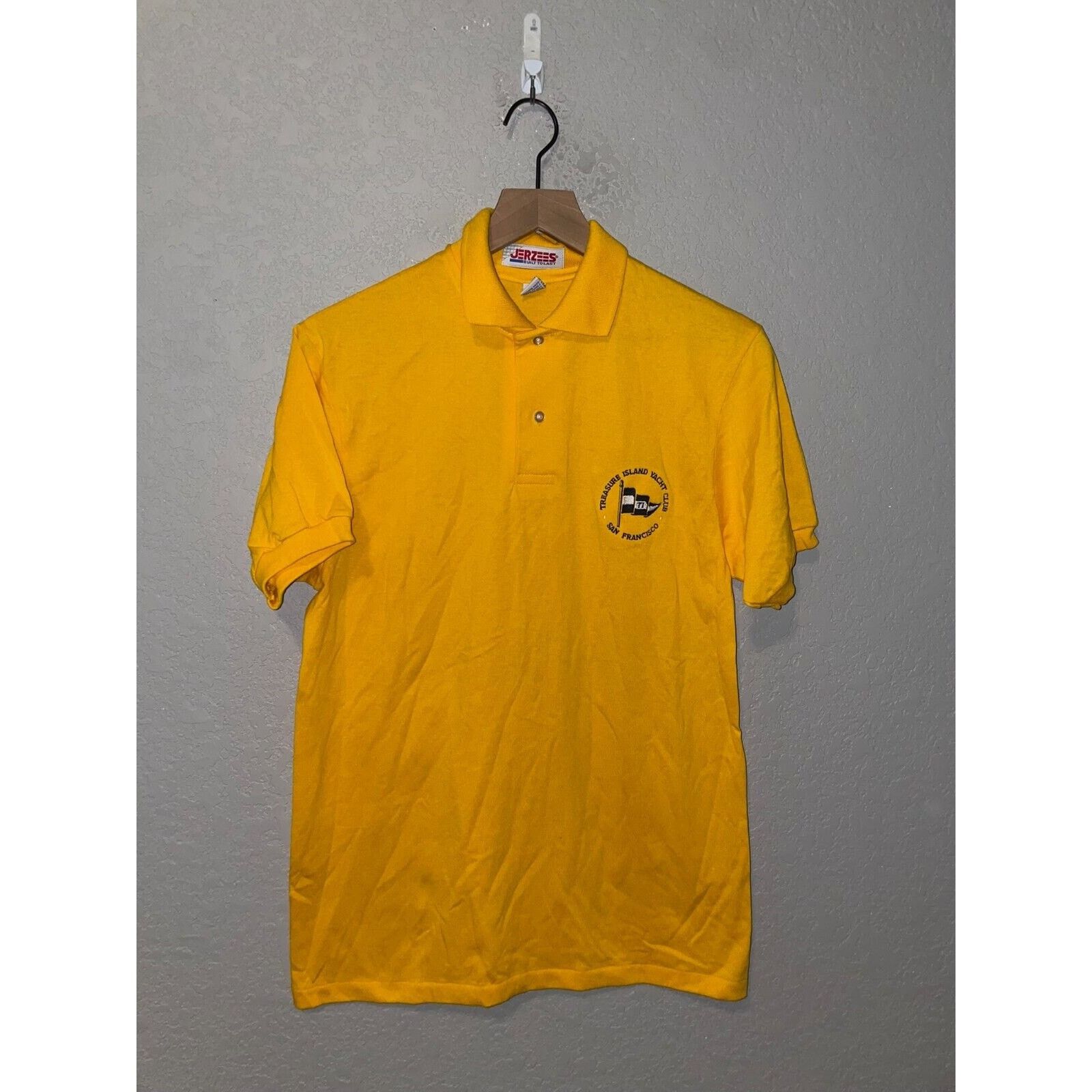 Jerzees Vintage Yacht Club Polo Shirt Treasure Island VTG M 90s Size US M / EU 48-50 / 2 - 1 Thumbnail
