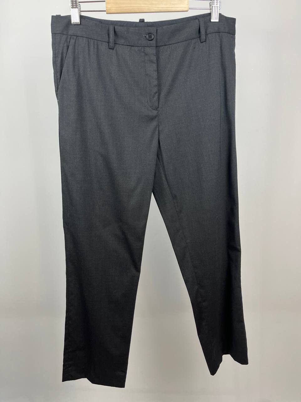 Jil Sander Jil Sander Navy Grey Virgin Wool Trousers Dress Pants Size 27" / US 4 / IT 40 - 1 Thumbnail