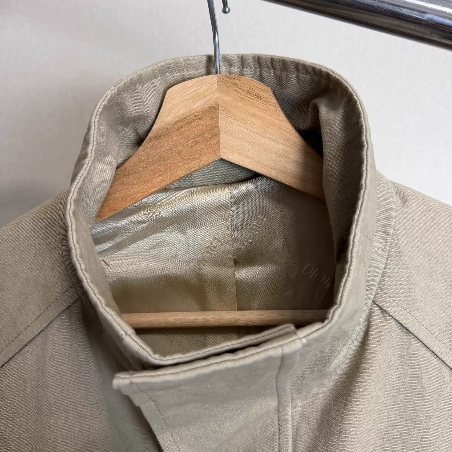 Dior DIOR FW22 Beige Multi-Pocket Stand Collar Men's Jkt Size US L / EU 52-54 / 3 - 3 Thumbnail