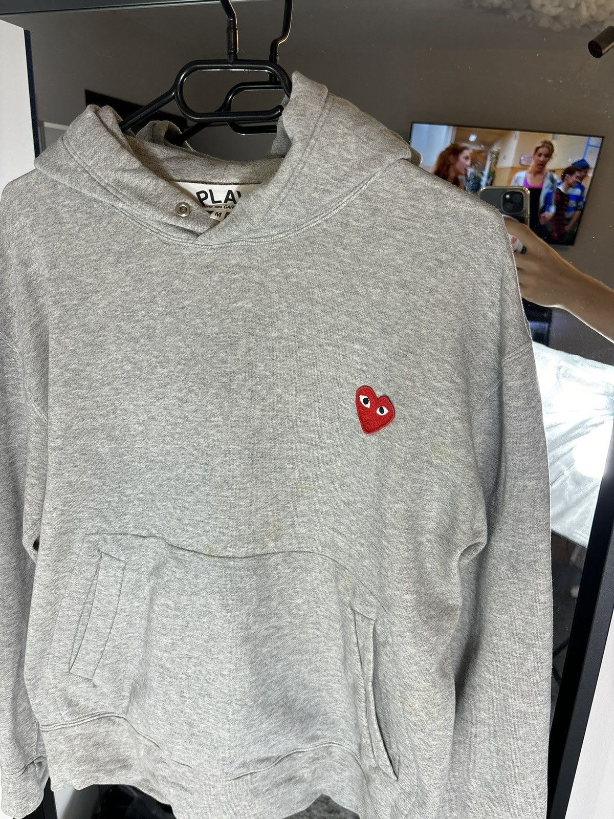 Comme des Garcons × Comme des Garcons PLAY × Vintage CDG Comme Des Garcons Play Small Logo Hoodie Size US M / EU 48-50 / 2 - 2 Thumbnail