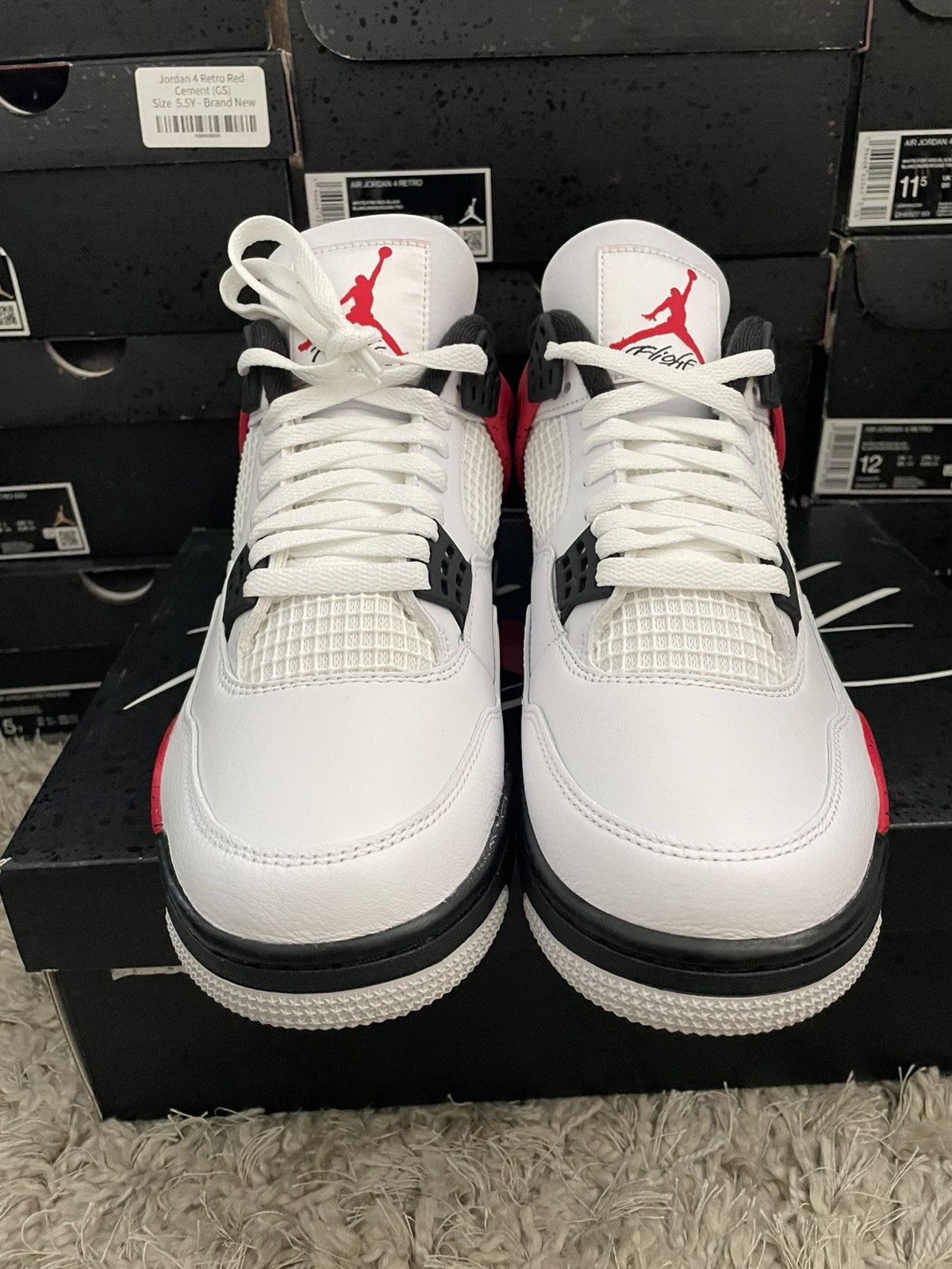 Jordan Brand Jordan 4 Red Cement Size US 9.5 / EU 42-43 - 4 Thumbnail