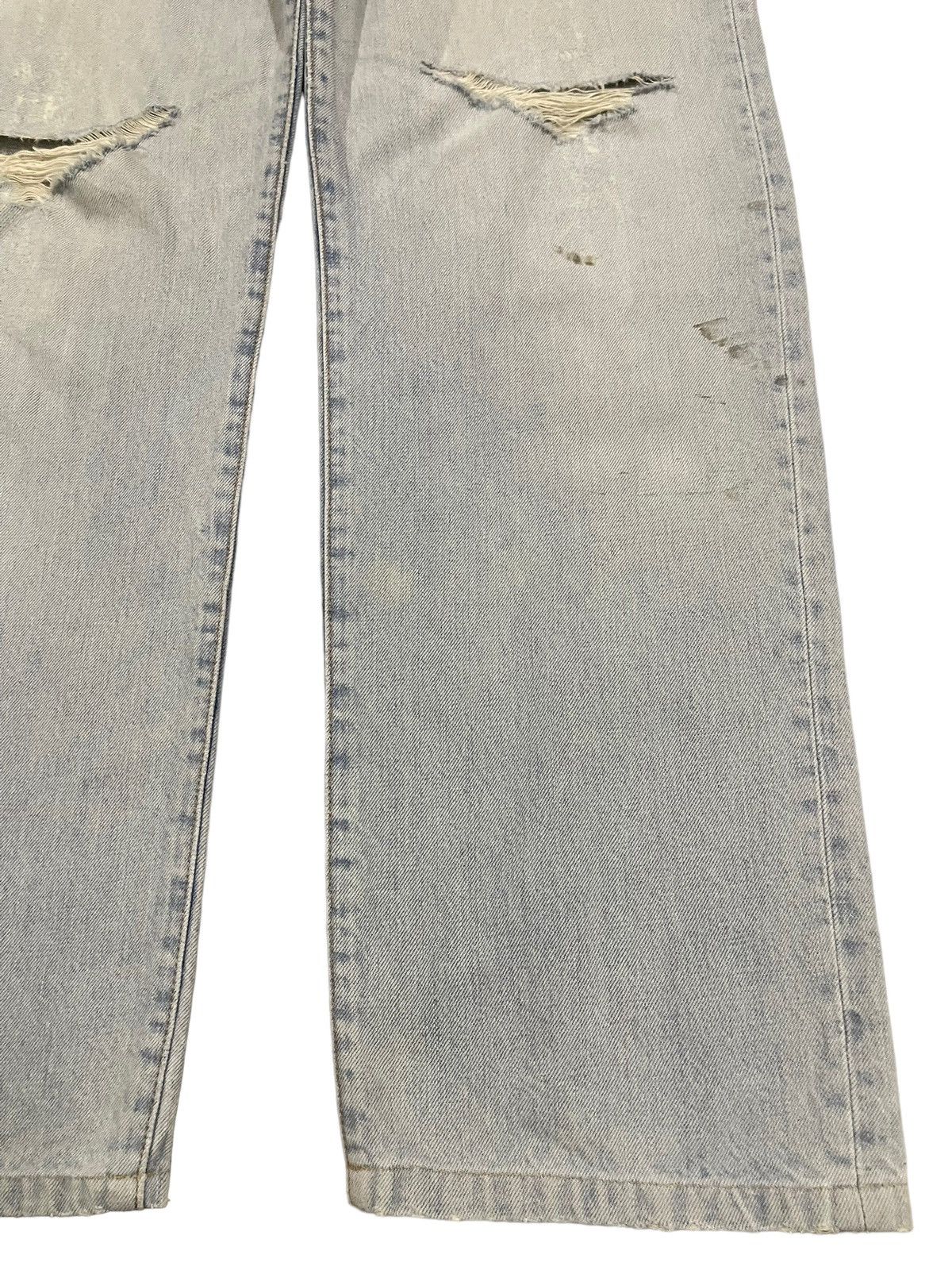 14th Addiction Vintage Japanese Brand Blue Wash Distressed Baggy Jeans Size US 32 / EU 48 - 6 Thumbnail