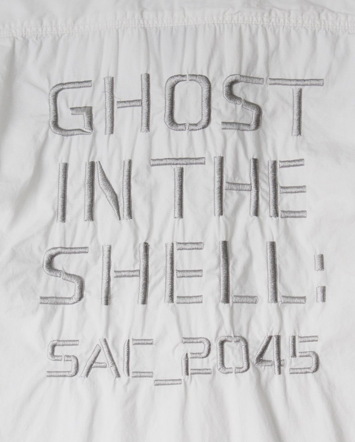 Anime × Japanese Brand 2020 GU × GHOST IN THE SHELL SAC_2045 EMBROIDERED SHIRT Size US M / EU 48-50 / 2 - 6 Thumbnail