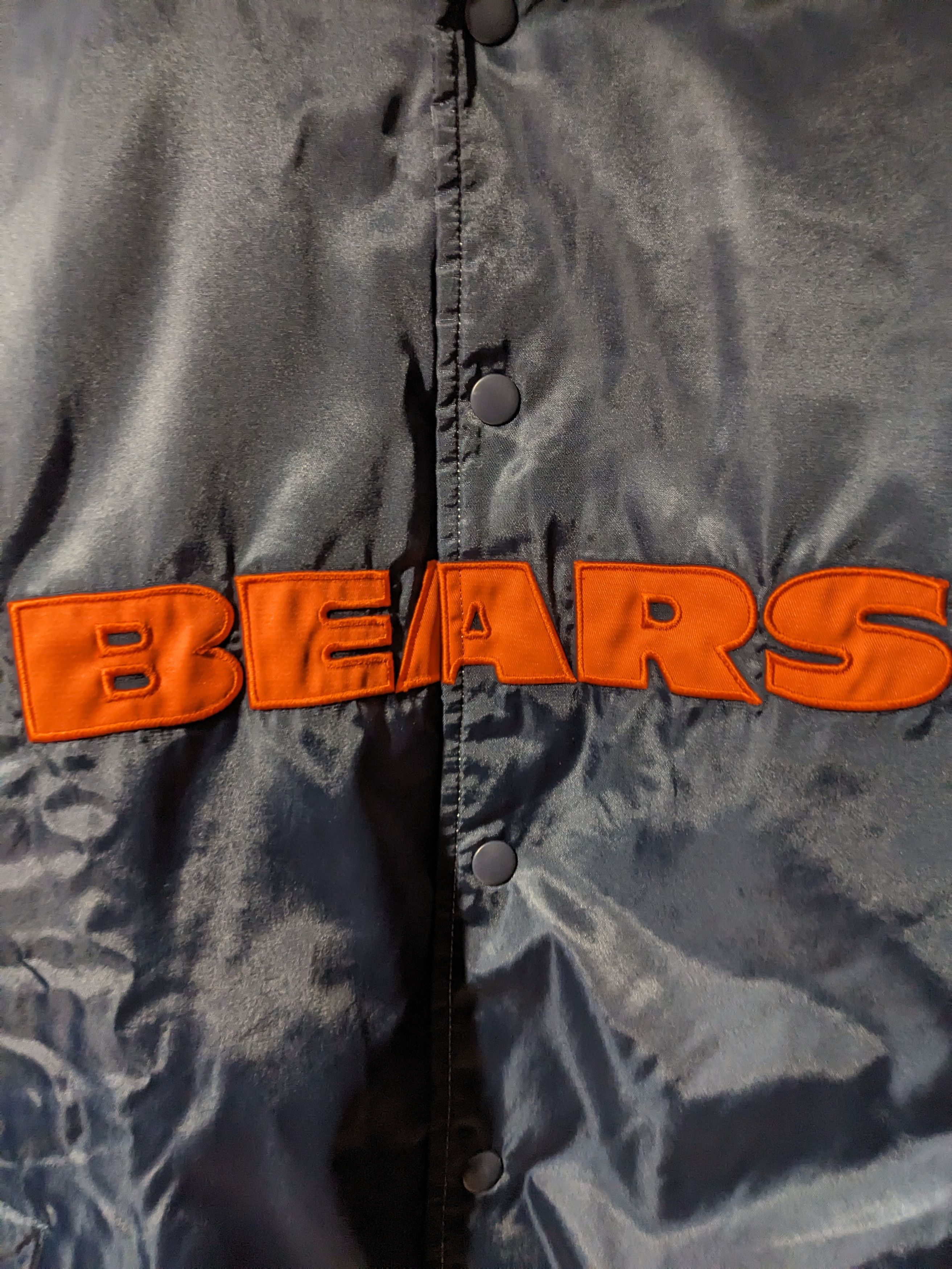 NFL × Vintage Vintage Y2K Chicago Bears NFL Football X-Large Bomber Jacket Size US XL / EU 56 / 4 - 2 Thumbnail