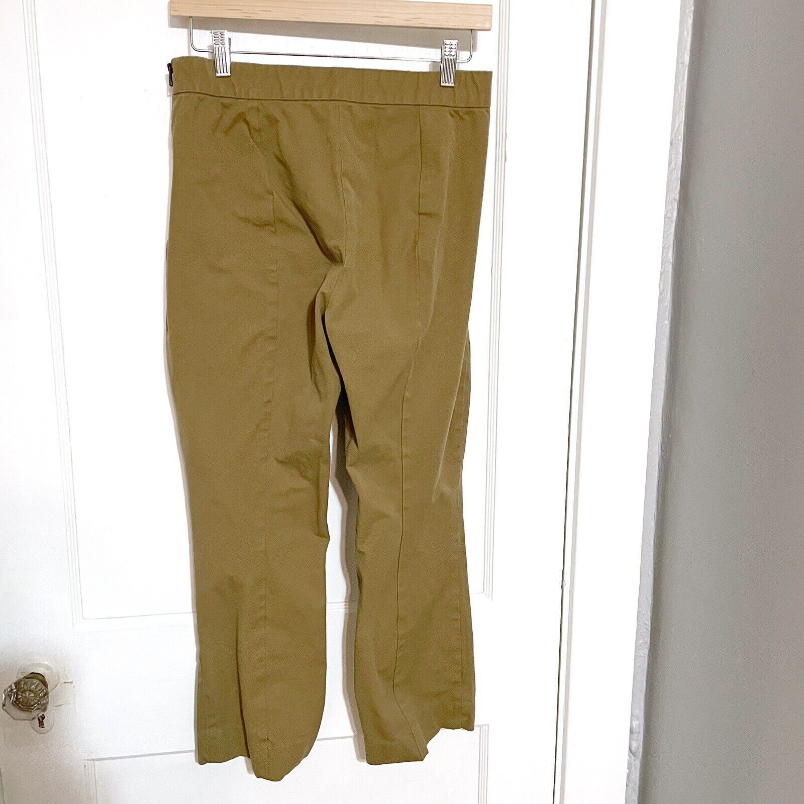 Everlane Everlane Women's Size 10 Khaki The Kick Crop Work Pants Size 32" / US 10 / IT 46 - 2 Thumbnail