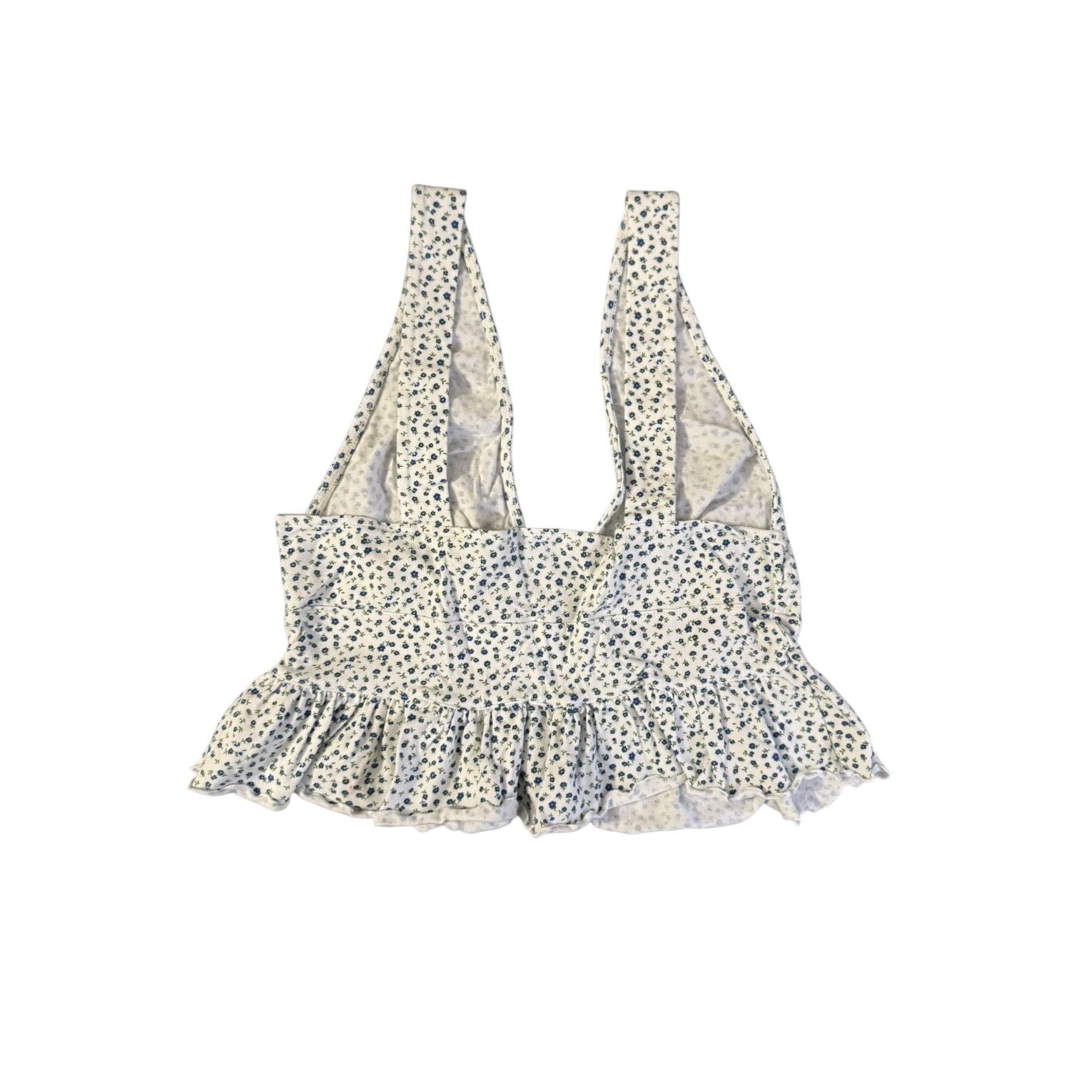 Forever 21 Forever 21 Junior’s Cropped Floral Tank Top Ruffls Large Size L / US 10 / IT 46 - 5 Thumbnail