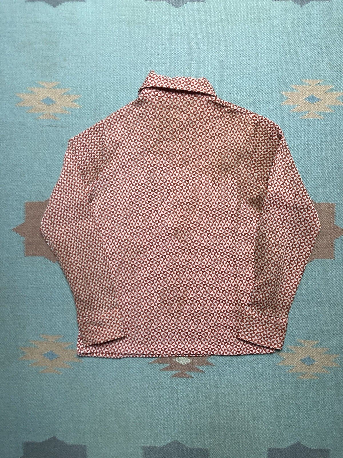Vintage Vtg 70s button shirt pullover Kmart psychedelic women’s 38 Size S / US 4 / IT 40 - 7 Thumbnail