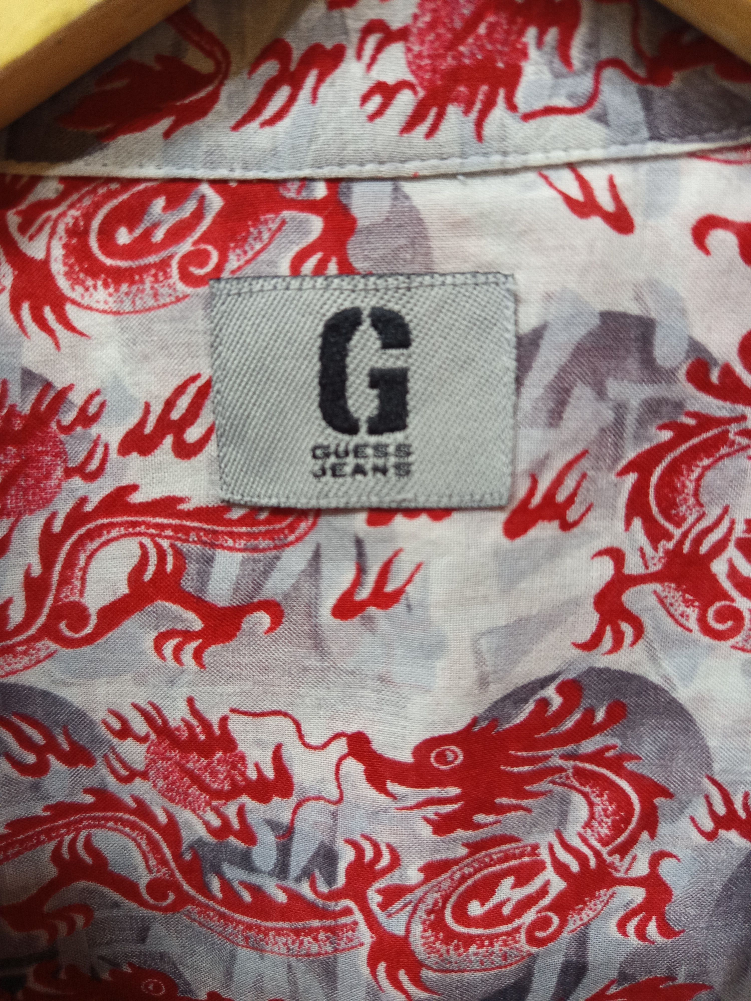 Guess Vintage Guess Jeans Dragon All Over Print Shirt Y2K Size US XL / EU 56 / 4 - 13 Thumbnail