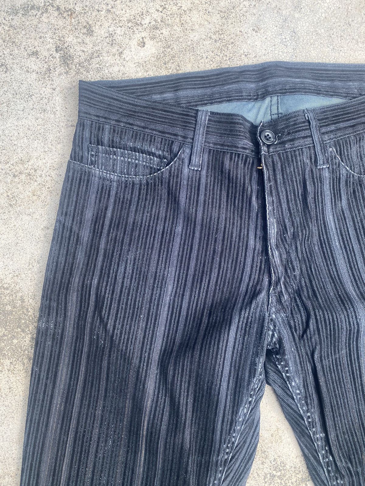 If Six Was Nine Flare Rupert Velvet Distressed Bootcut Size US 32 / EU 48 - 8 Thumbnail
