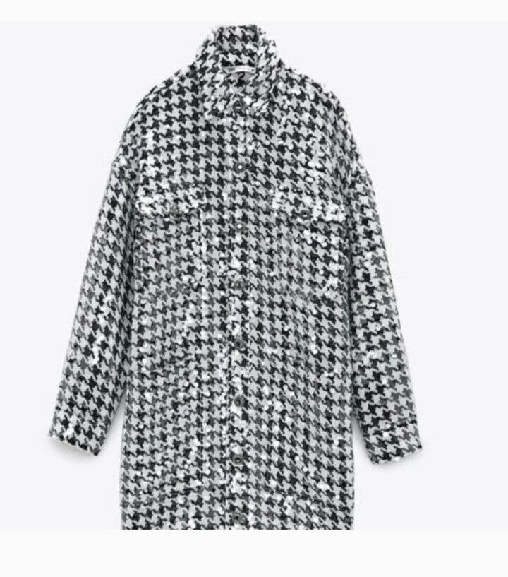 Zara LIMITED EDITION Zara Houndstooth Overshirt, Sze M Size M / US 6-8 / IT 42-44 - 2 Thumbnail