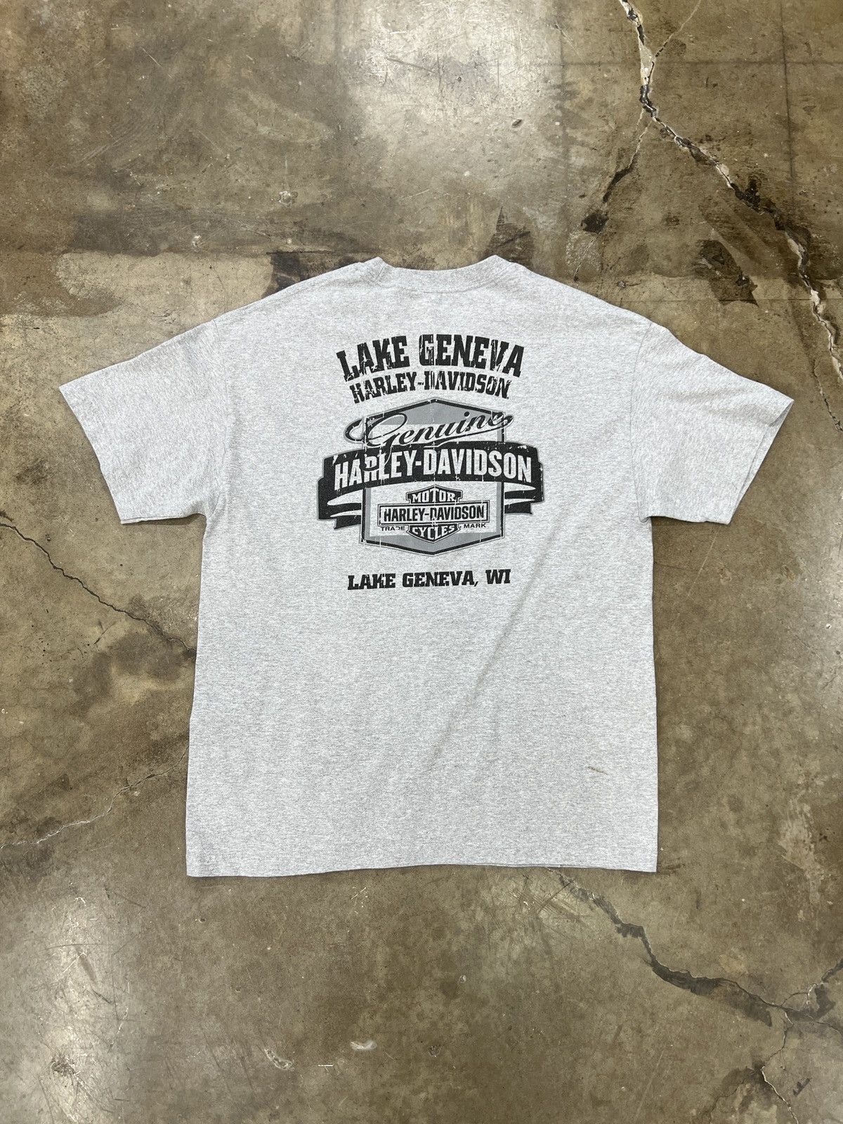 Harley Davidson × Vintage Vintage Harley Davidson American Spirit Lake Geneva Tee XL Size US XL / EU 56 / 4 - 5 Thumbnail