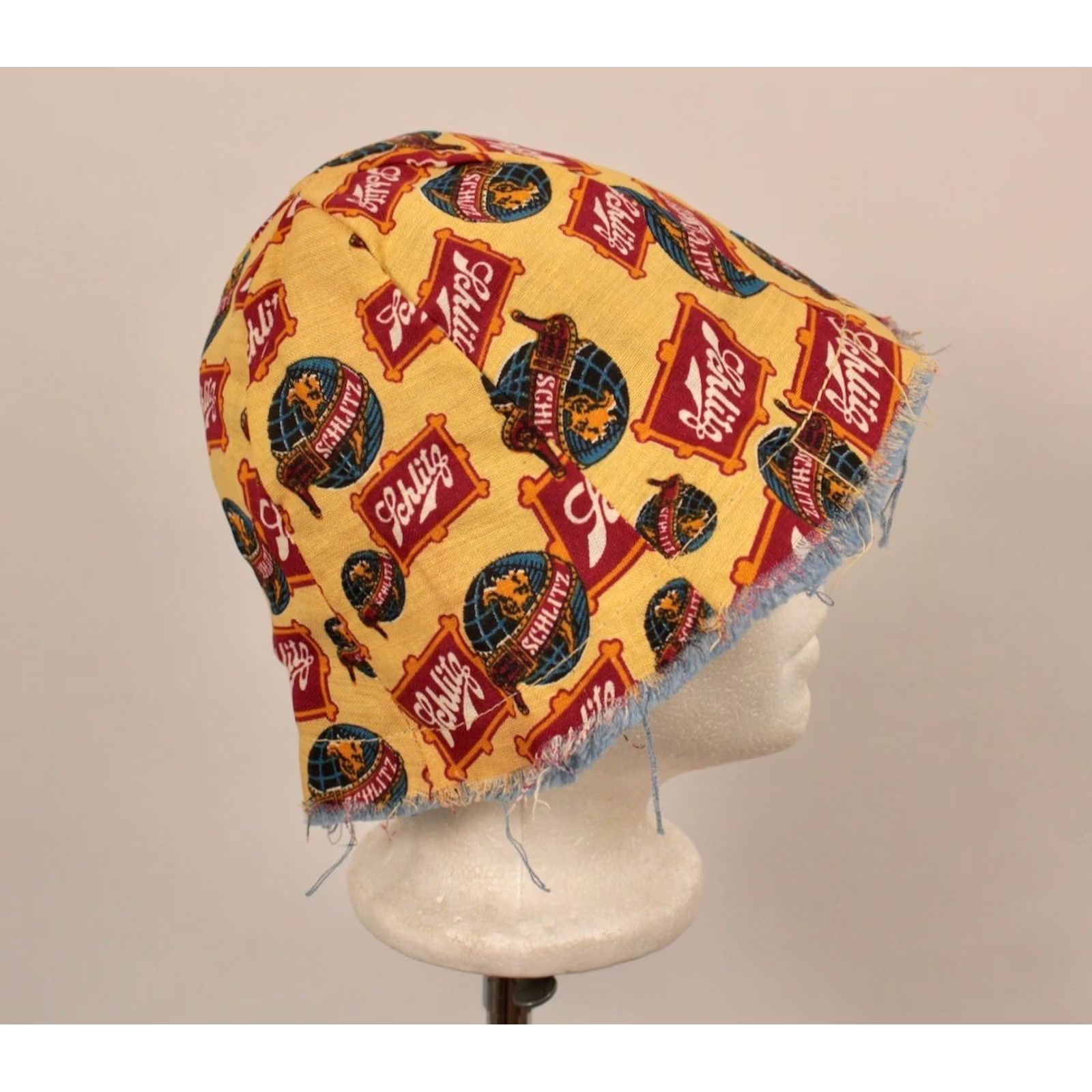 Vintage VINTAGE 60s Schlitz Bucket Hat Advertisement Beer Yellow Mens Size ONE SIZE - 5 Thumbnail