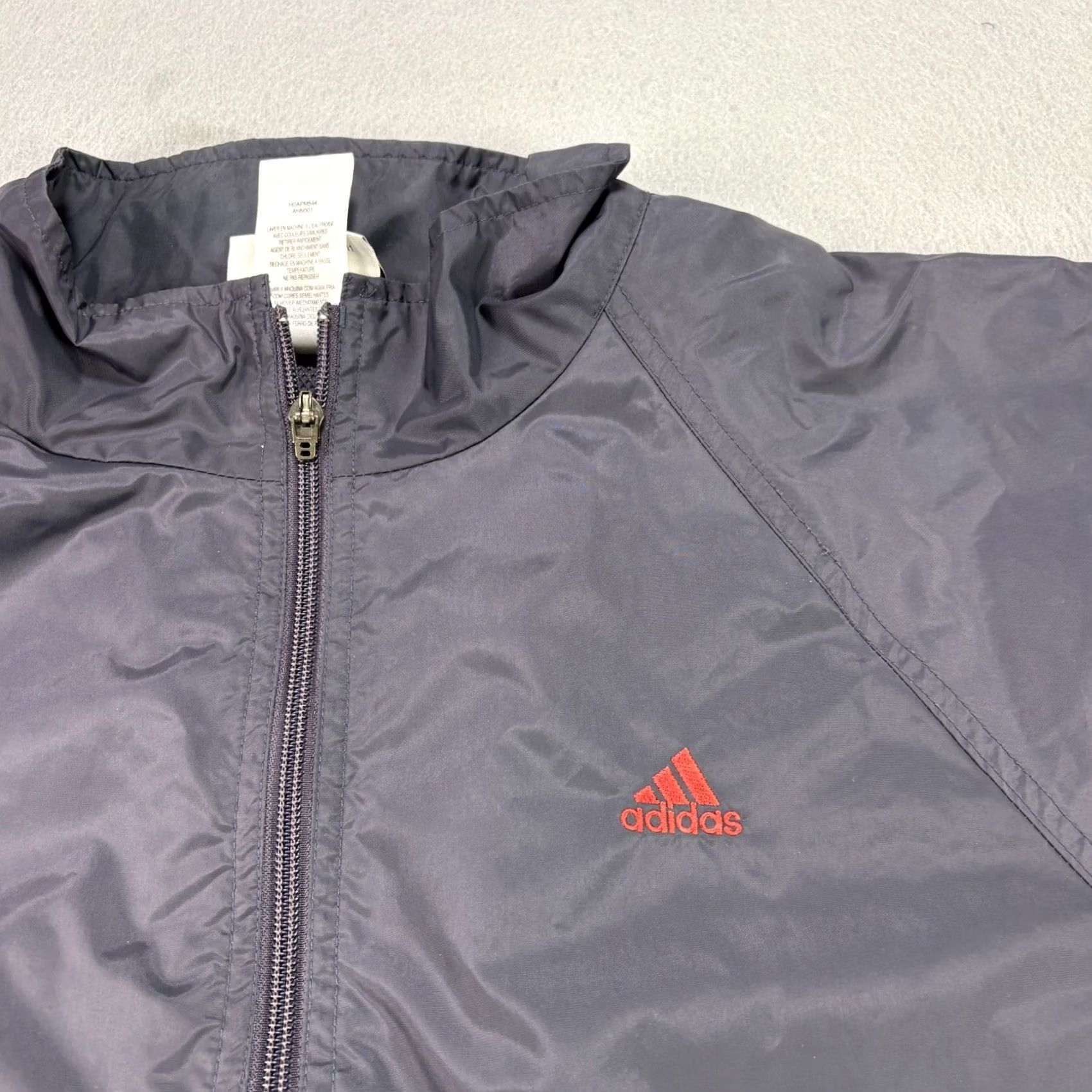 Adidas VINTAGE adidas Jacket Mens XL Blue Windbreaker Full Zip Lightweight Y2K Size US XL / EU 56 / 4 - 3 Thumbnail