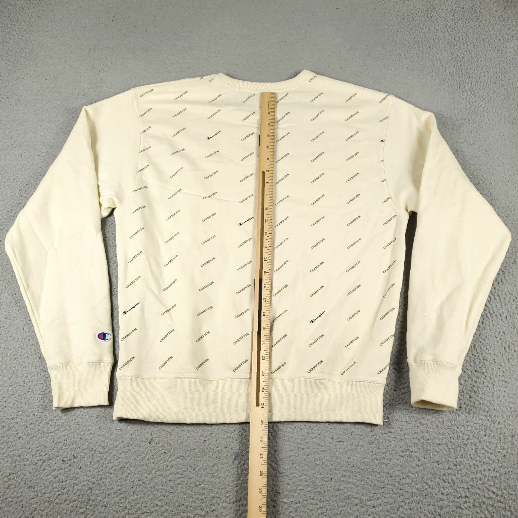 Champion Mens Champion Sweater Medium Ivory Beige Casual Pullover Sweatshirt Size US M / EU 48-50 / 2 - 5 Thumbnail