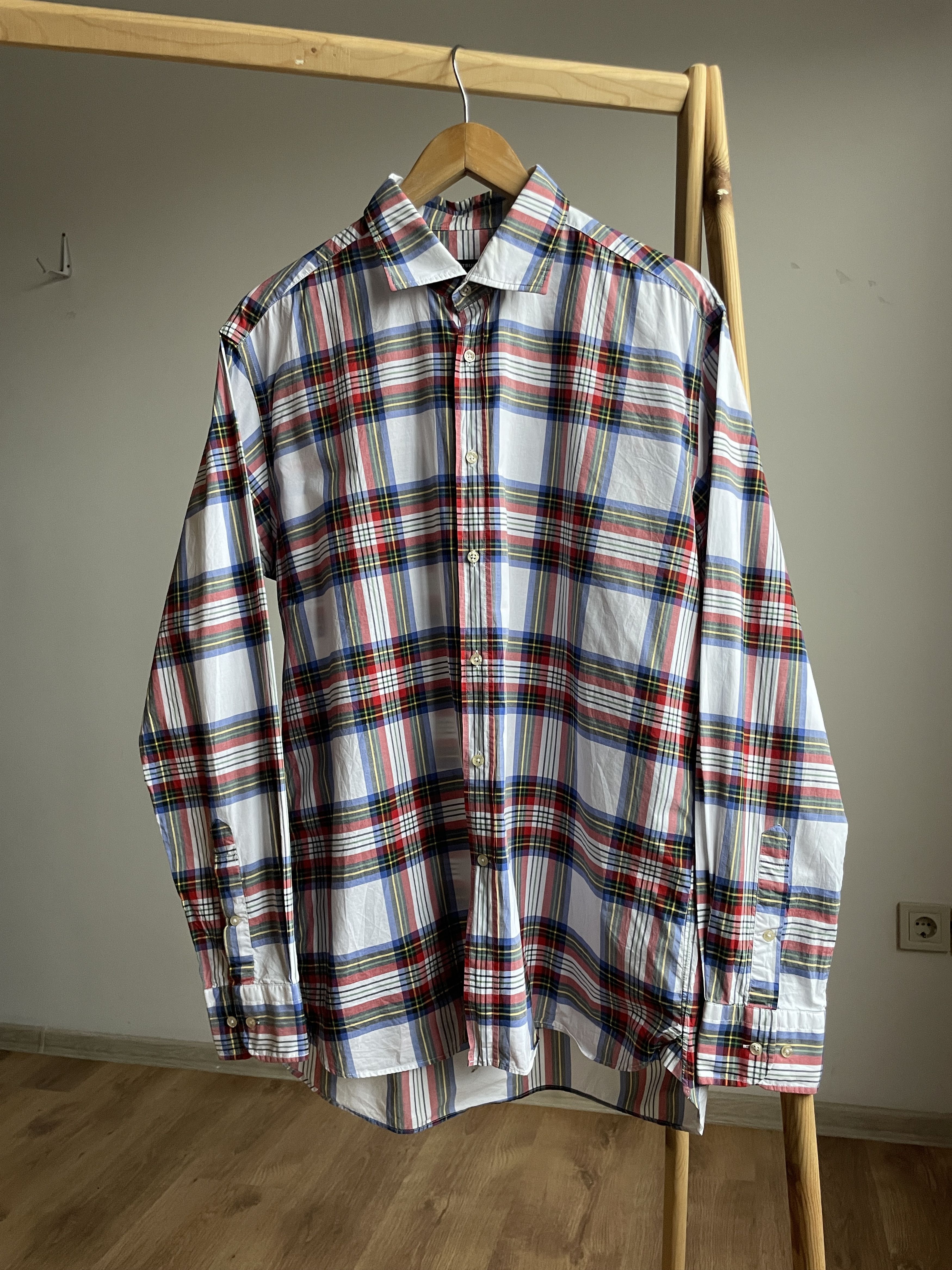 Suitsupply Suitsupply Cambridge Checkered Cotton Dress Shirt Size 42 Size 42R - 1 Thumbnail