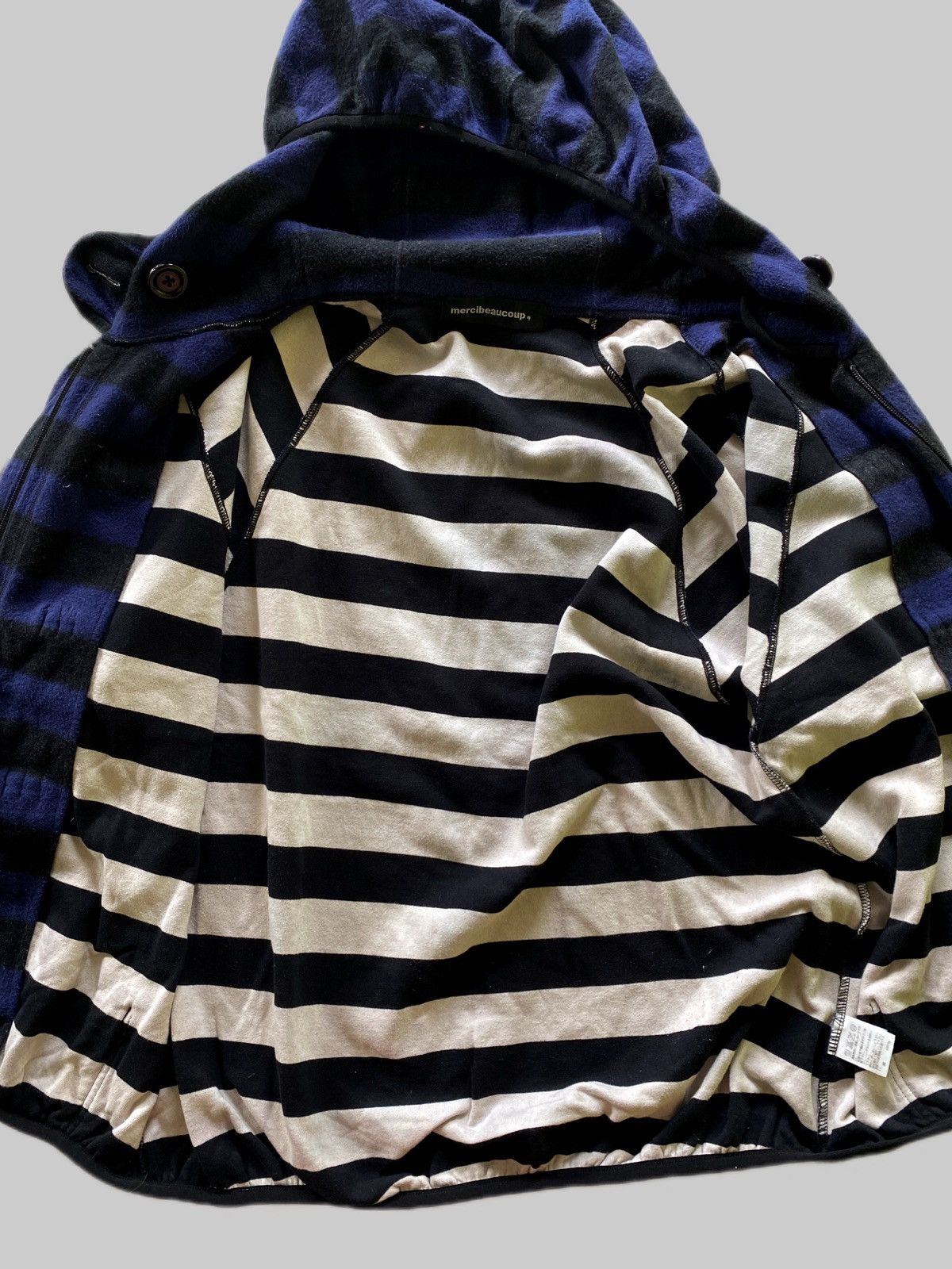 Issey Miyake AW2000 Mercibeaucoup Hooded Fleece Jacket Size US L / EU 52-54 / 3 - 7 Thumbnail