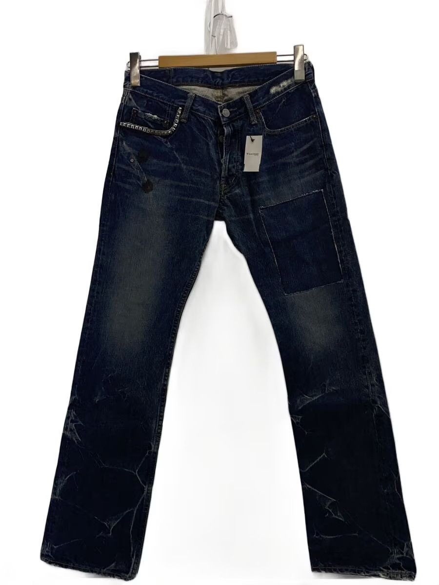 Hysteric Glamour Patchwork Aged Straight Leg Denim Jeans Size US 29 - 1 Thumbnail