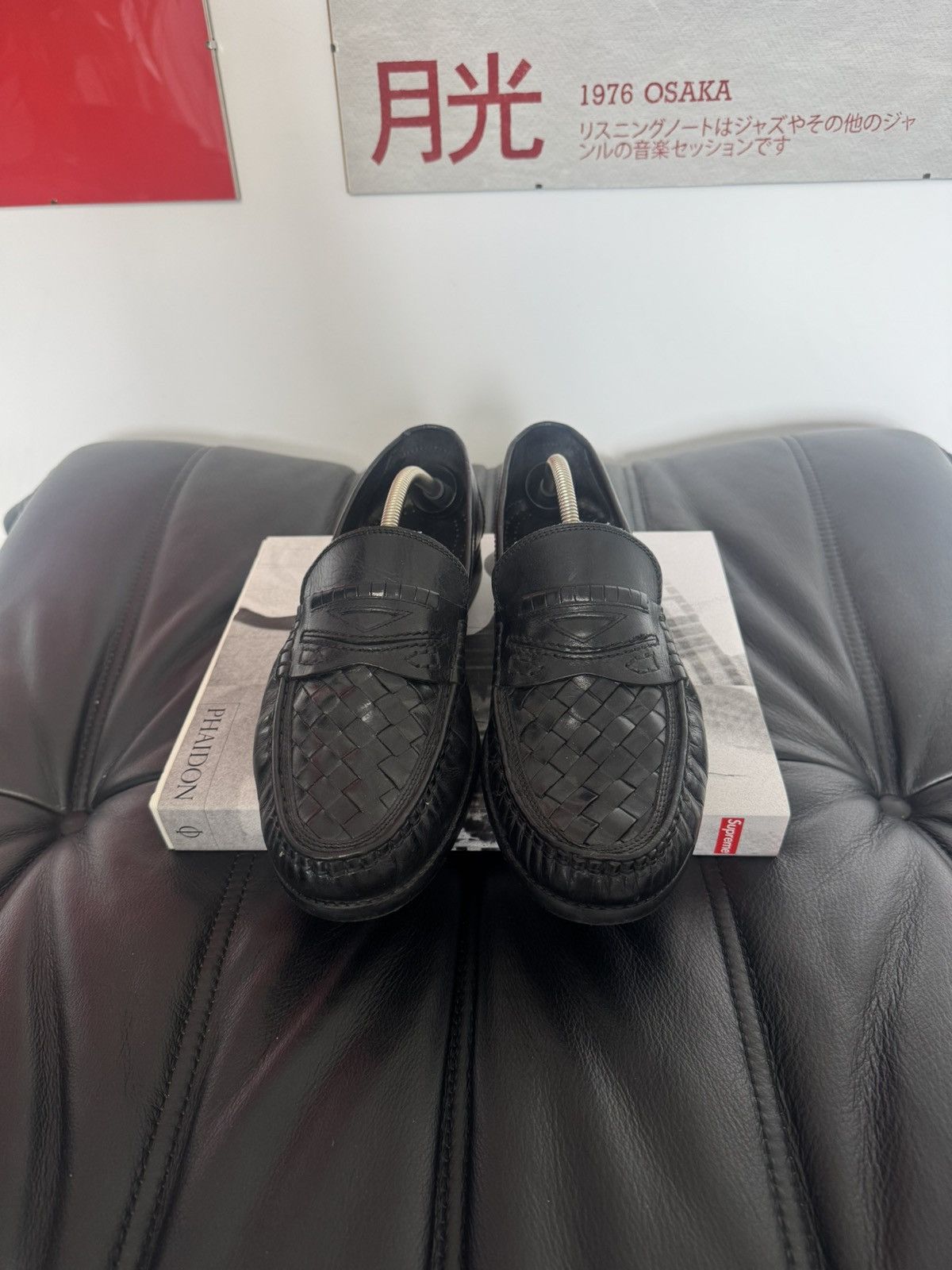 Vintage Black High Quality Leather Loafers Vintage Y2k Italy Hype Size US 10.5 / EU 43-44 - 2 Thumbnail