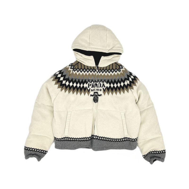 Prada Prada Abstract Print Hooded Jacket-2506 Size US L / EU 52-54 / 3 - 5 Thumbnail