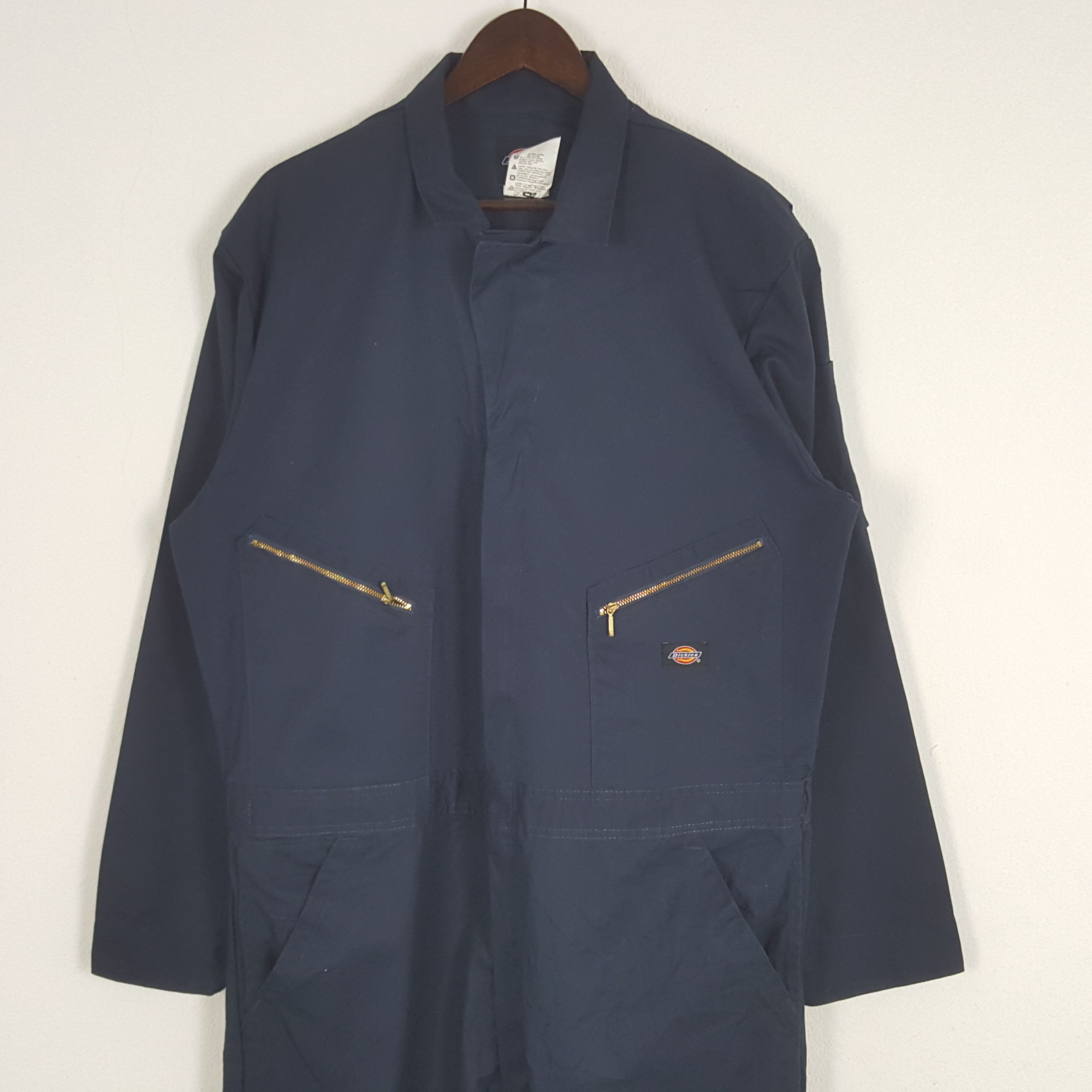 Dickies × Japanese Brand × Vintage Vintage Dickies Custom Skull Logo Coverall Jacket Size US XL / EU 56 / 4 - 3 Thumbnail