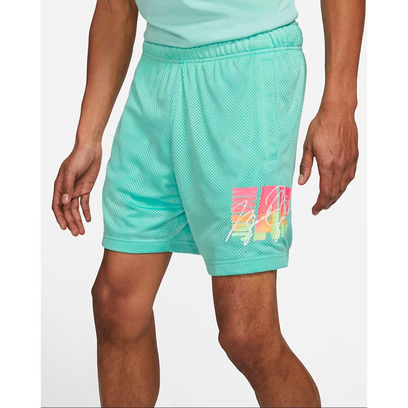 Nike Jordan Men's Basketball Shorts Standard Fit Teal Size M