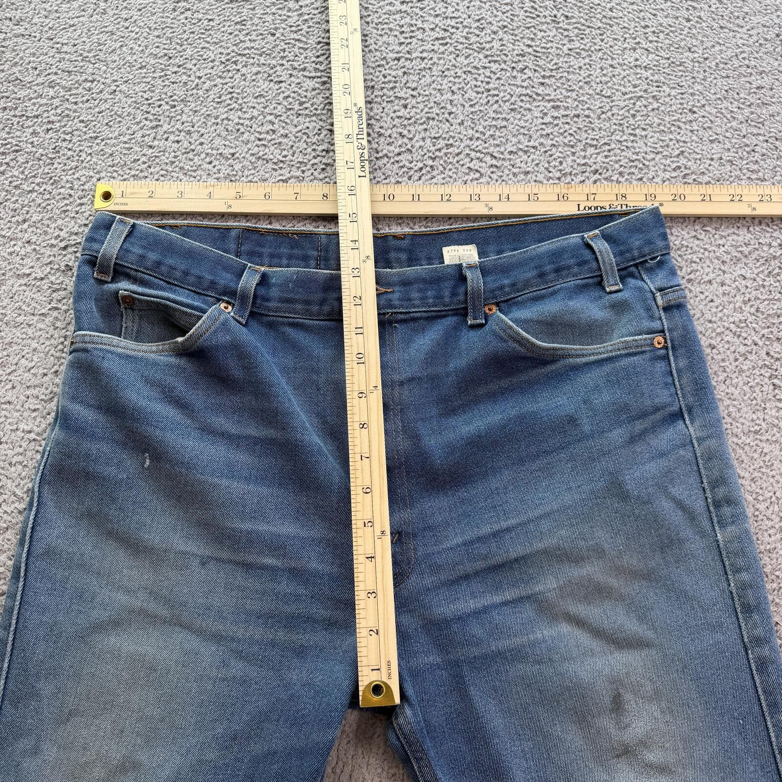 Levi's Levis 517 Bootcut Jeans Mens 40x29 Blue Distressed Faded Y2K Size US 40 / EU 56 - 3 Thumbnail