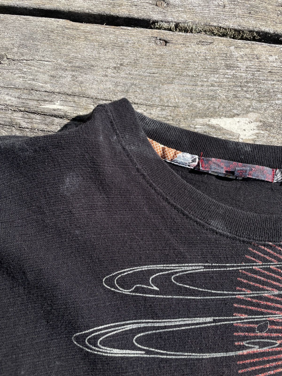 If Six Was Nine 2000s Japanese Yakuza Giltter Tattoo Long Sleeve Tee Archive Size US M / EU 48-50 / 2 - 10 Thumbnail