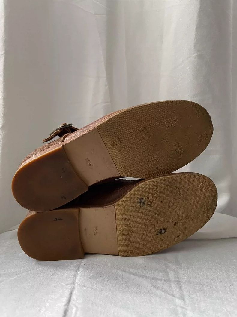Comme des Garcons Comme des Garçons Craftsman Leather Mary Jane Brown Low Top Size US 7.5 / IT 37.5 - 7 Thumbnail
