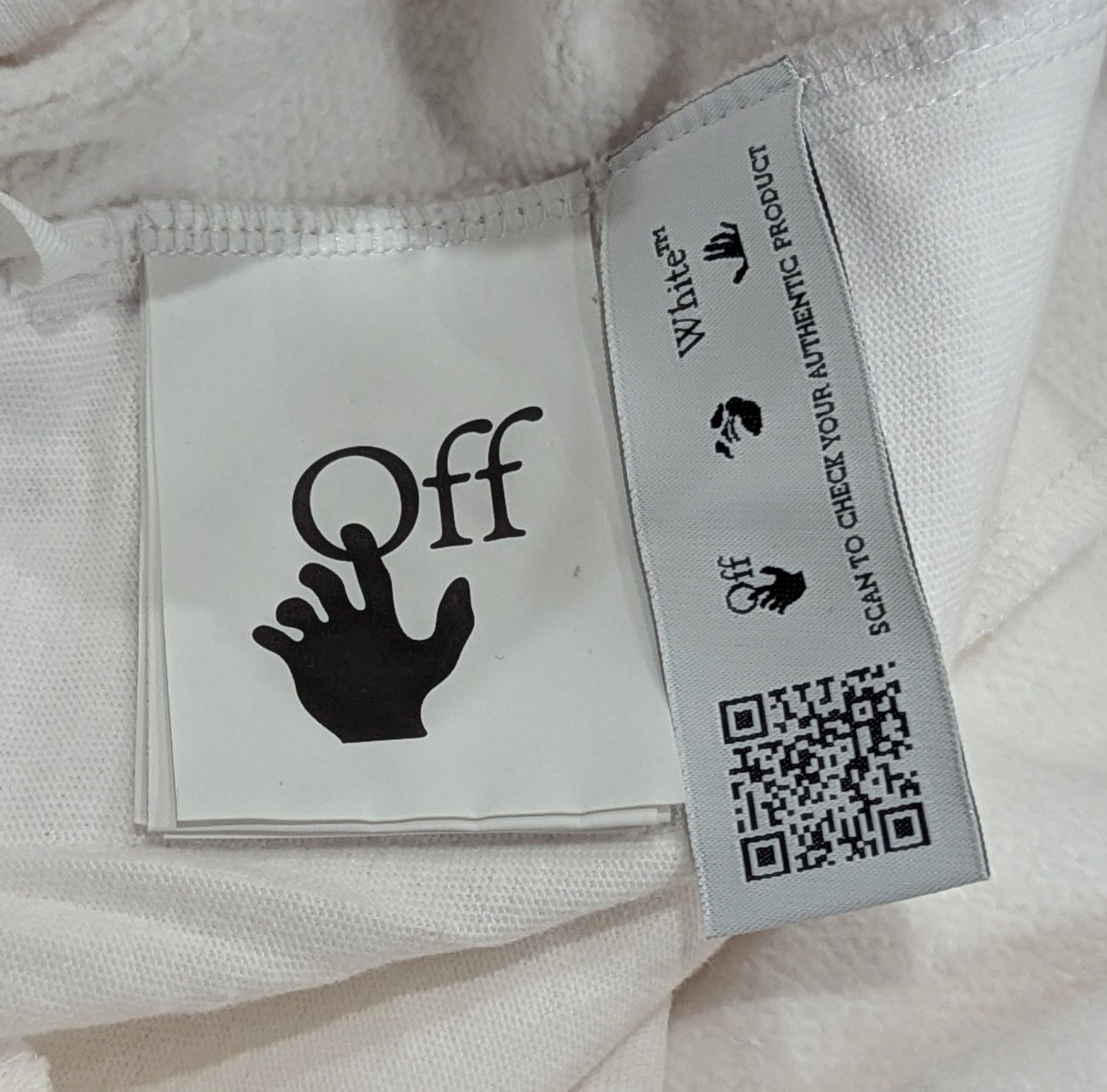 Off-White Off-White Diagonal Helvetica Jogger Pants White/Black Large Size US 33 - 9 Thumbnail