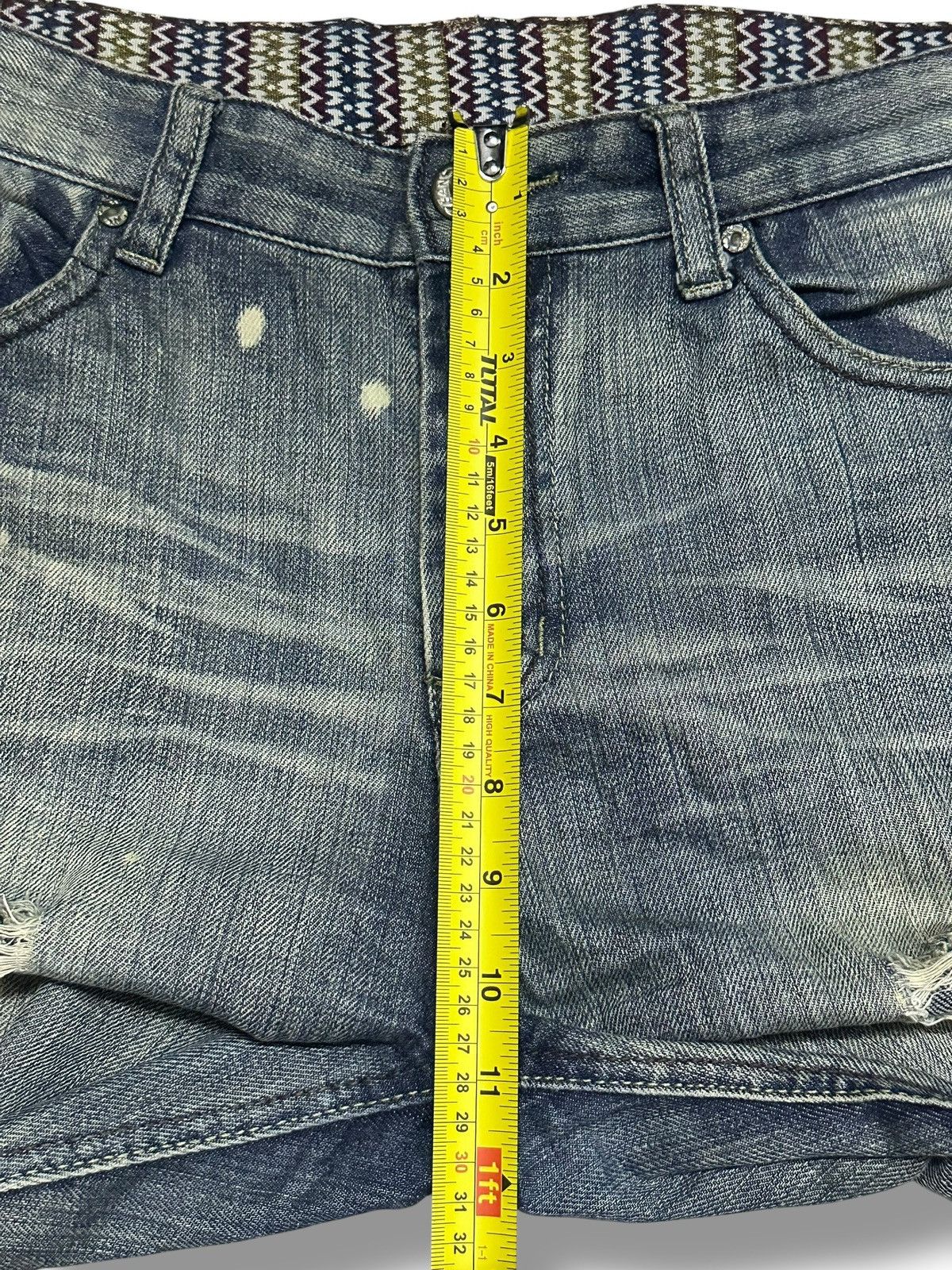 Jean Retro Man No13 Lot 1988 Distressed Painted Straight Loose Size US 34 / EU 50 - 15 Thumbnail