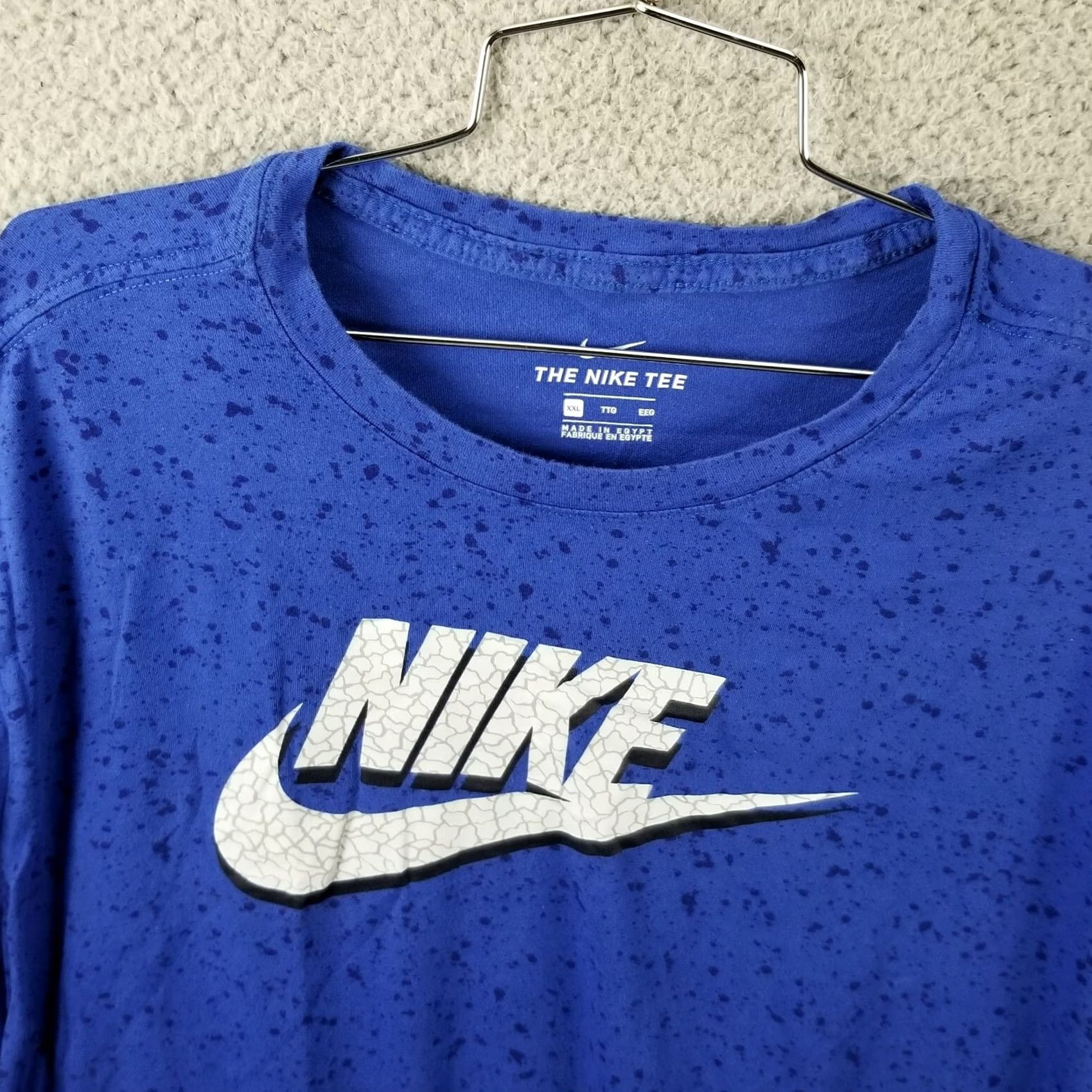 Nike Nike NSW Blue Trance Paint Splatter Swoosh T-Shirt Men XXL CU6809-480 Size US XXL / EU 58 / 5 - 2 Thumbnail