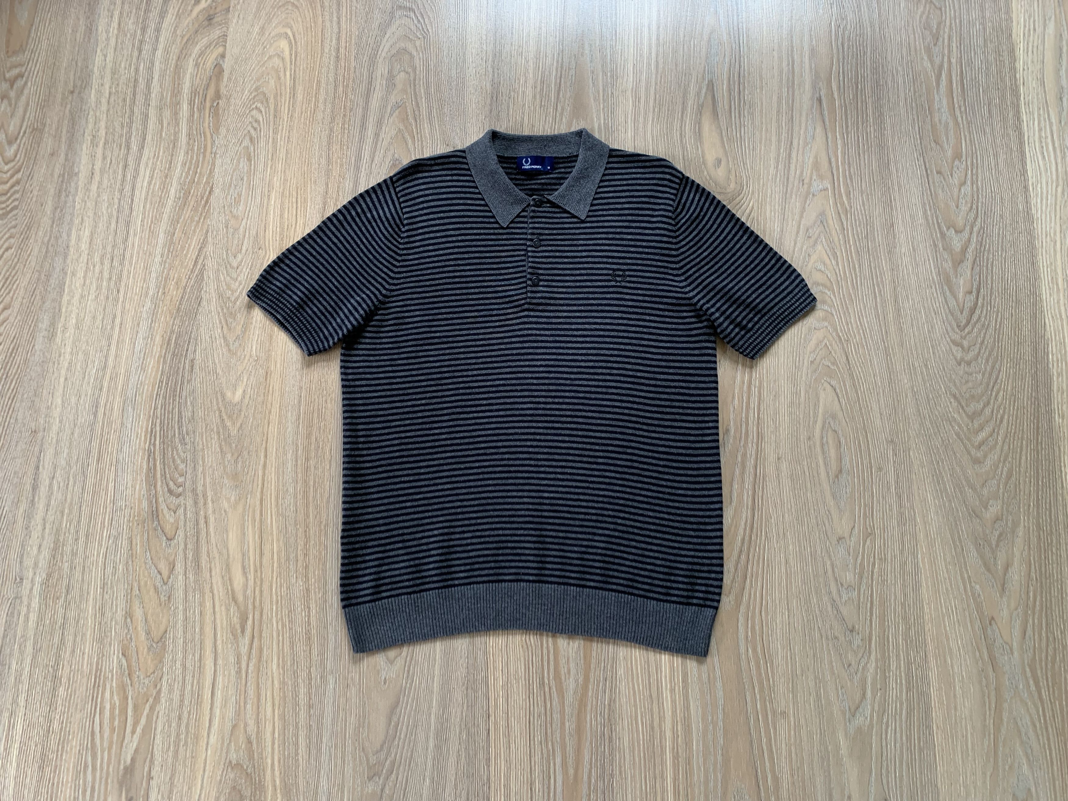 Fred Perry × Vintage Fred Perry Cotton Vintage Stripe Polo Size US M / EU 48-50 / 2 - 1 Thumbnail