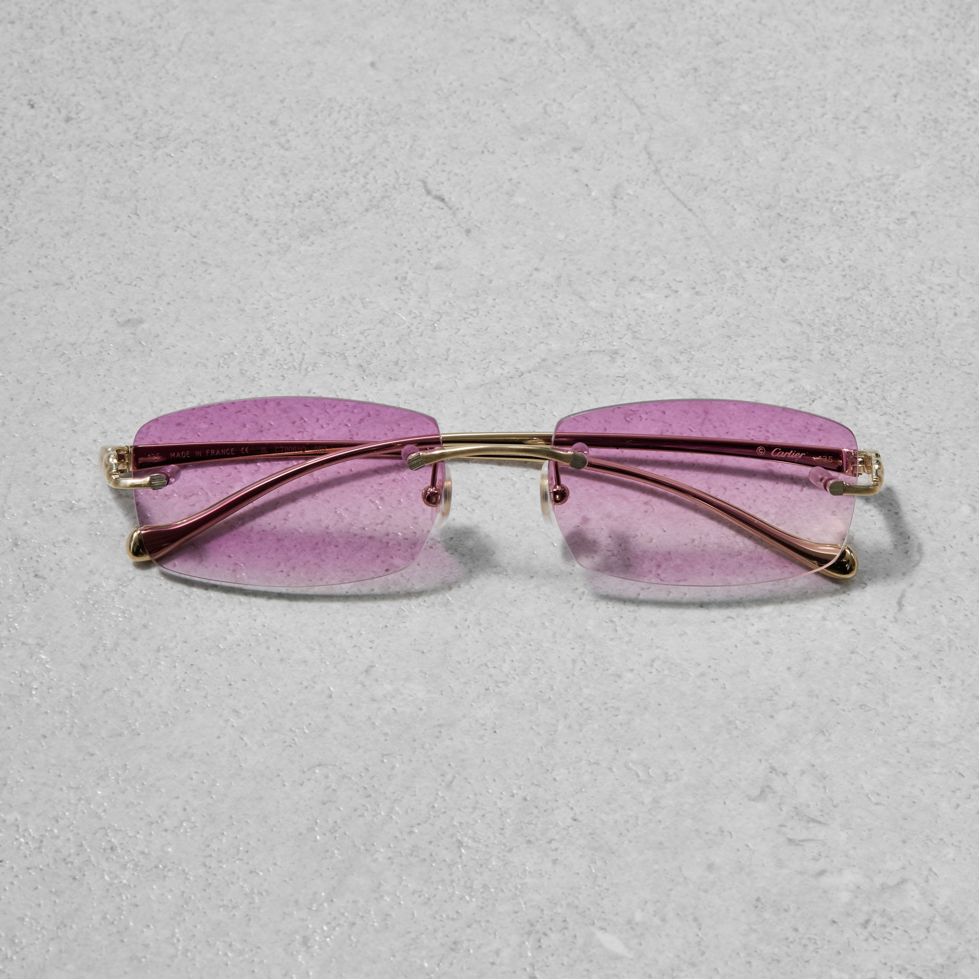 Cartier Lavender Blush Gradient CARTIER CT0061O 002 Size ONE SIZE - 3 Thumbnail