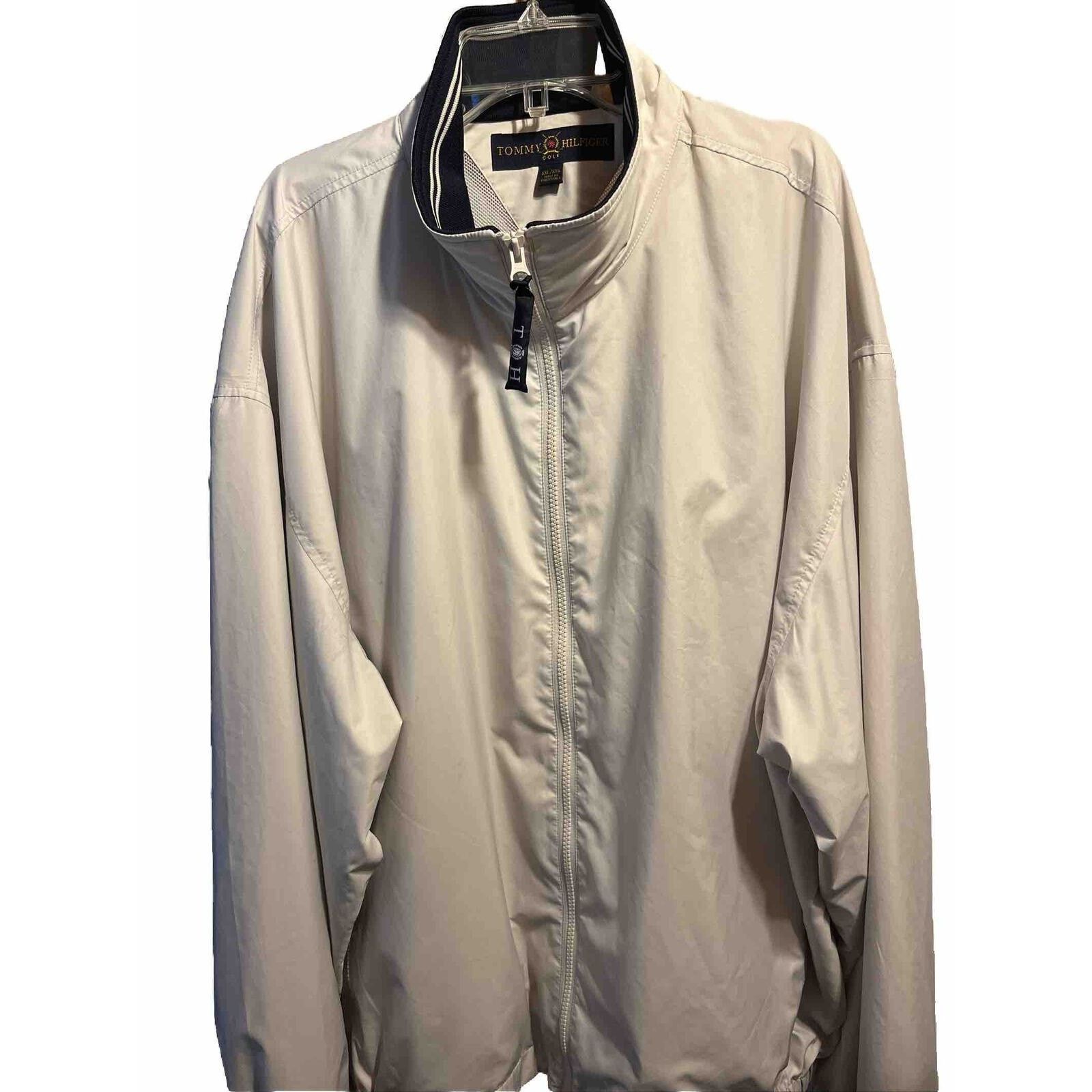 Tommy Hilfiger Tommy Hilfiger Golf Men's XXL Beige Mesh Windbreaker Jacket Size US XXL / EU 58 / 5 - 1 Thumbnail