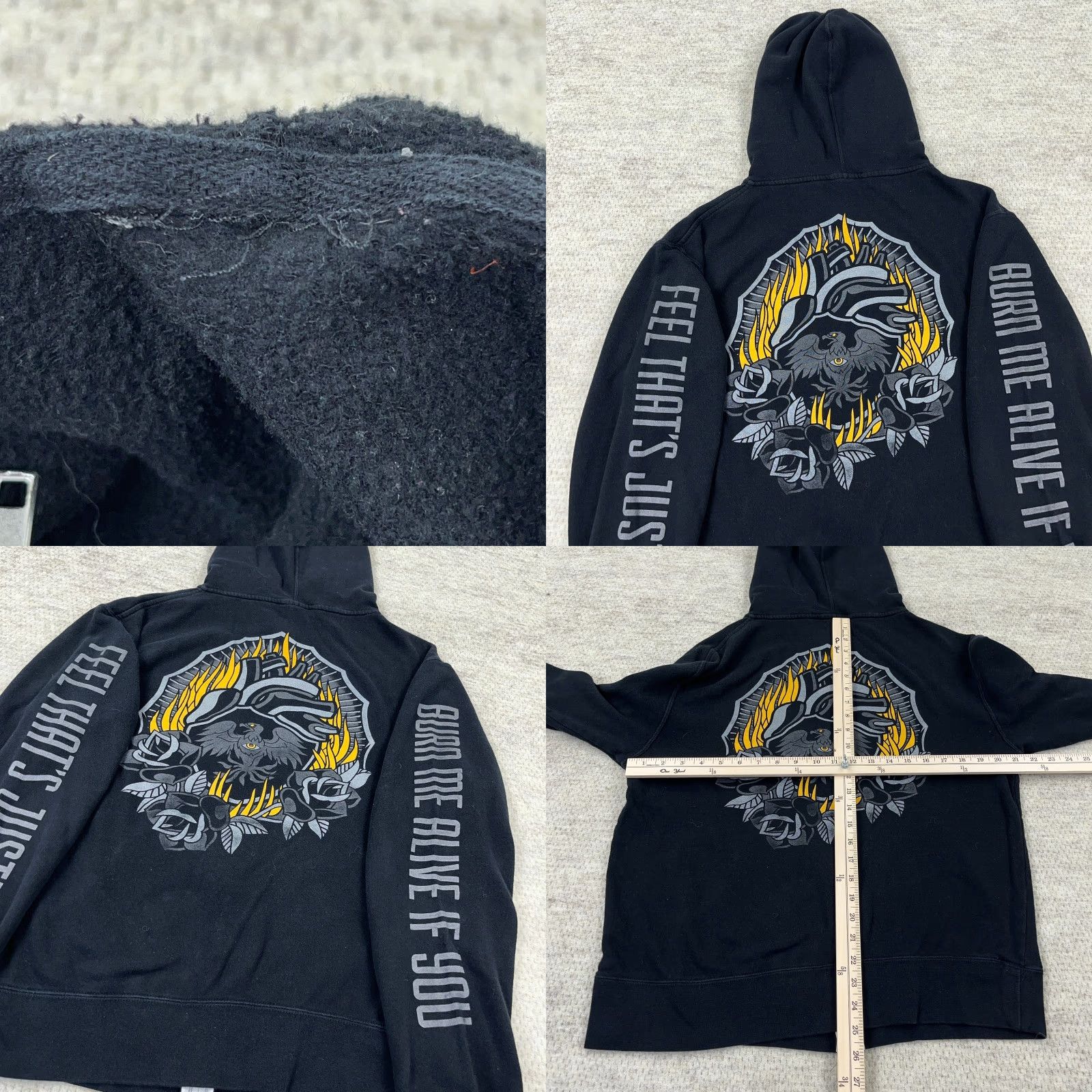 Vintage VINTAGE A Day To Remember Hoodie Men L Black Graphic Print Full Zip Logo Sleeve Size US L / EU 52-54 / 3 - 8 Thumbnail