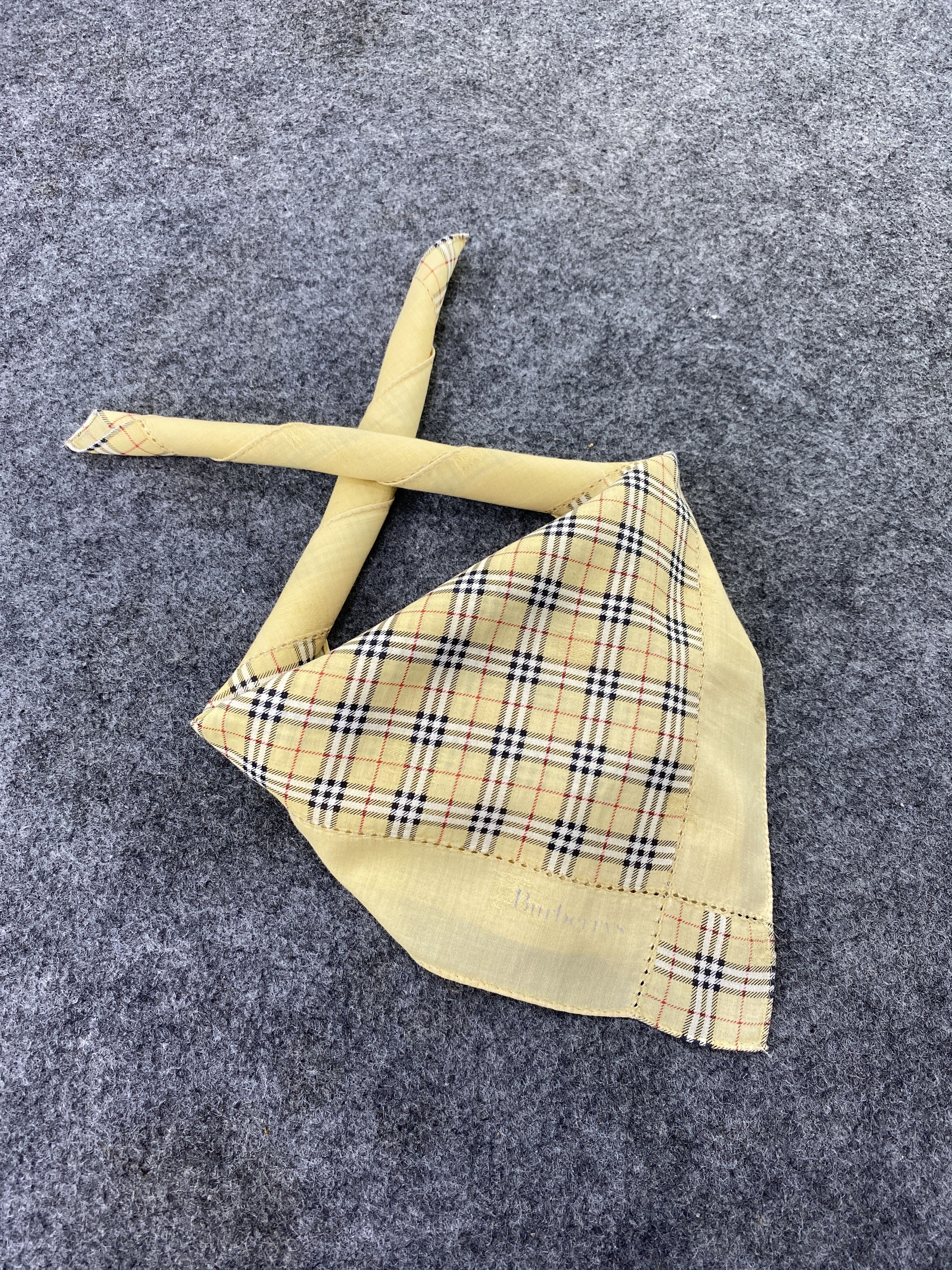 Burberry × Vintage Burberry Handkerchief / Bandana / Neckerchief-B184 Size ONE SIZE - 1 Thumbnail