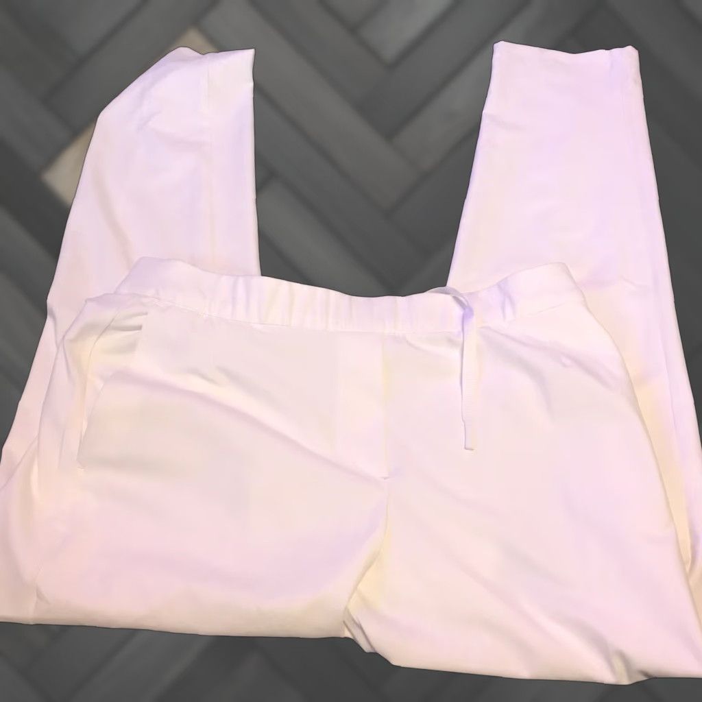 Nike Nike Dri Fit Victory Golf Pants Flux UV BV0174-100 White M Womens Capri Pockets Adjustable Waist Breathable Comfort Activewear Golf Venues Size 32" / US 10 / IT 46 - 1 Thumbnail