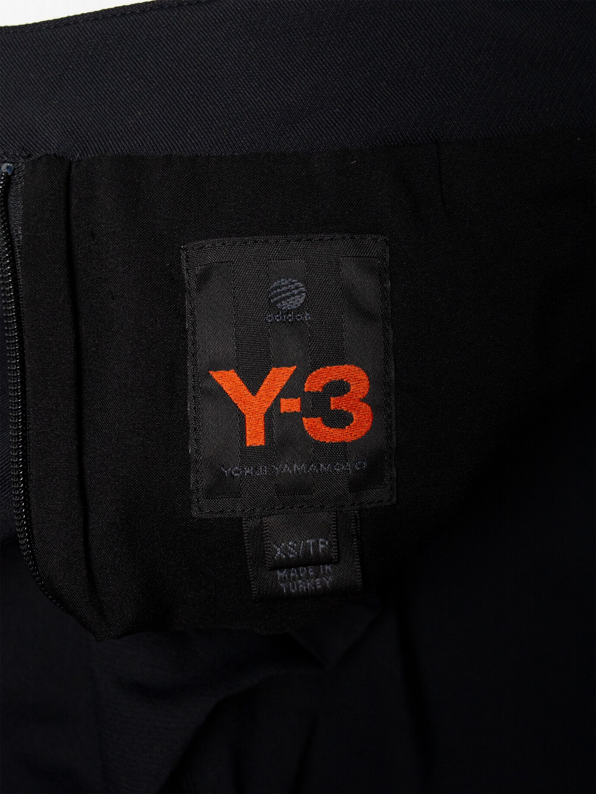 Y-3 × Yohji Yamamoto Y-3 - A/W 2006 - three stripes midi skirt (black) Size 27" / US 4 / IT 40 - 7 Thumbnail