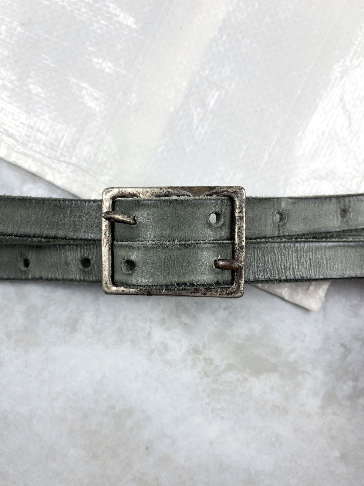 Carol Christian Poell Carol Christian Poell Diverging Buckle Leather Belt SAFE Size ONE SIZE - 3 Thumbnail