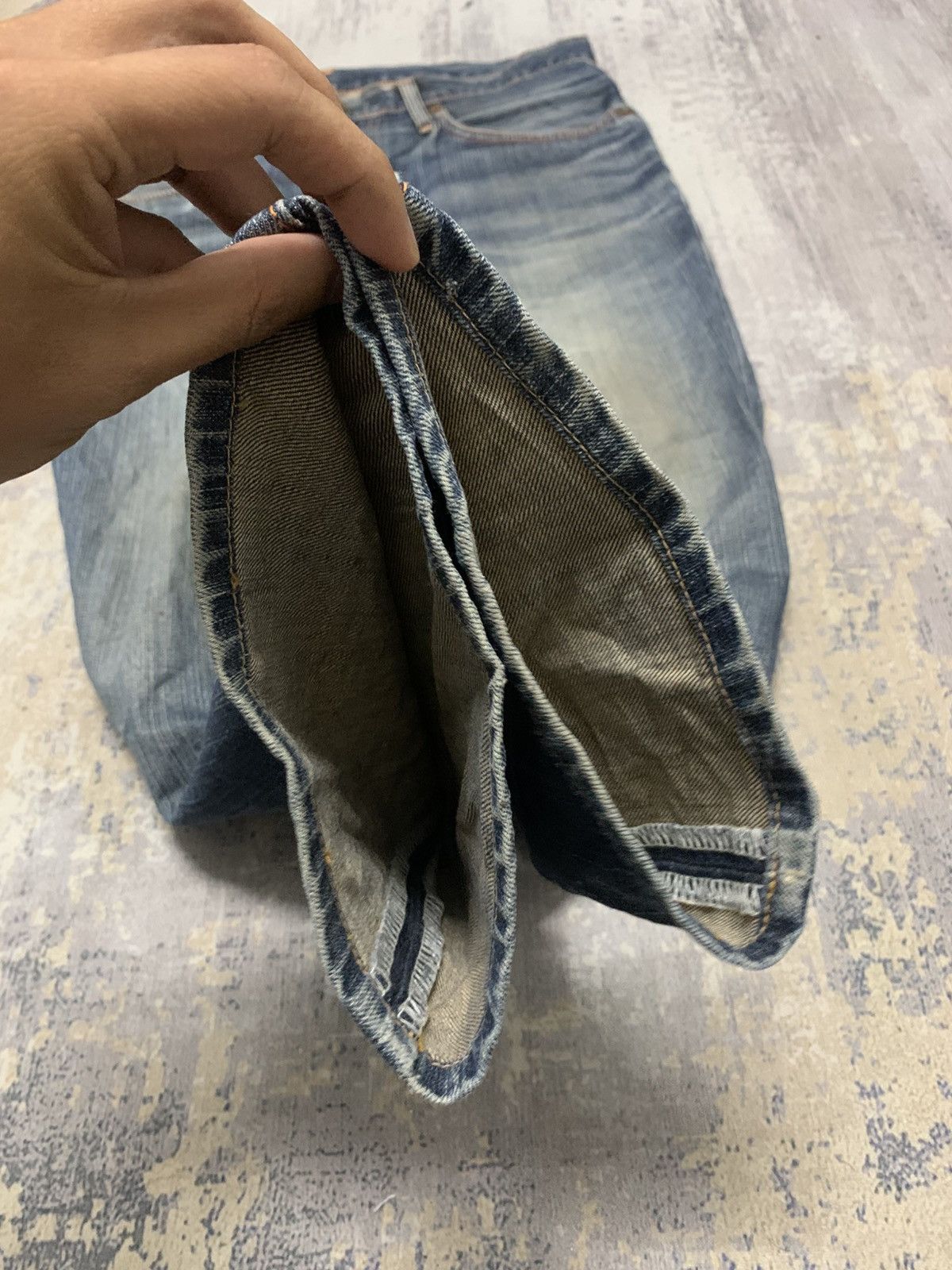 Edwin Vintage Edwin 503 Mud Wash Japanese Denim Jeans W36x27.5 Size US 36 / EU 52 - 6 Thumbnail